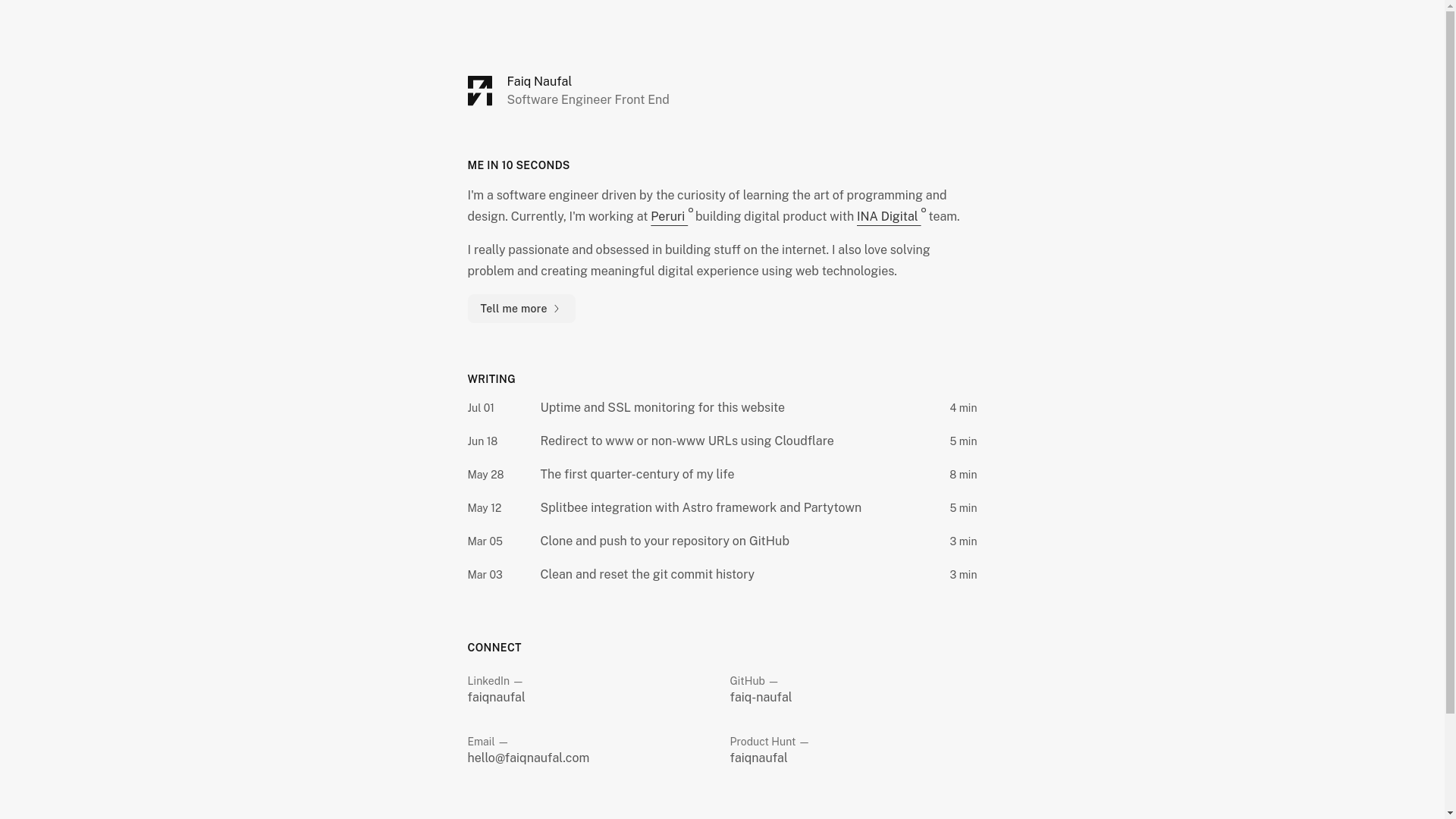 website screenshot of https://faiqnaufal.pages.dev/