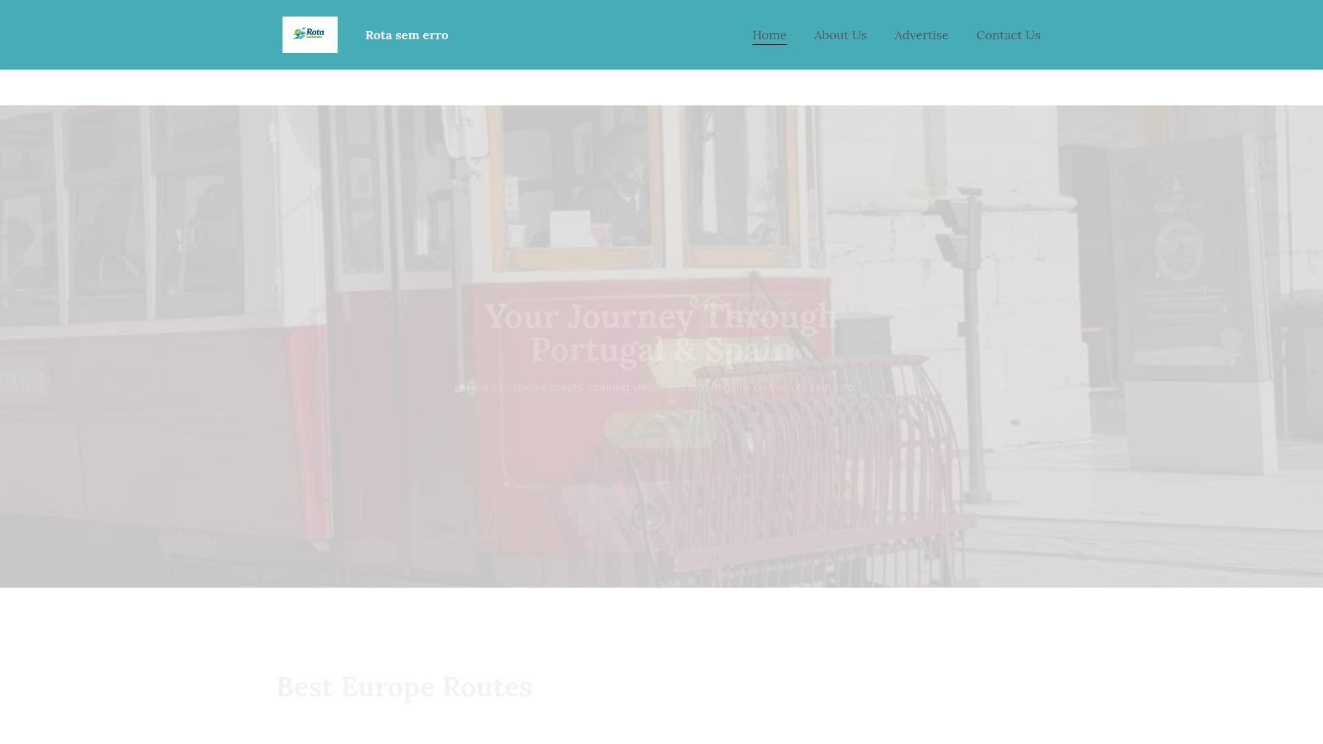 website screenshot of https://rotasemerro.com/