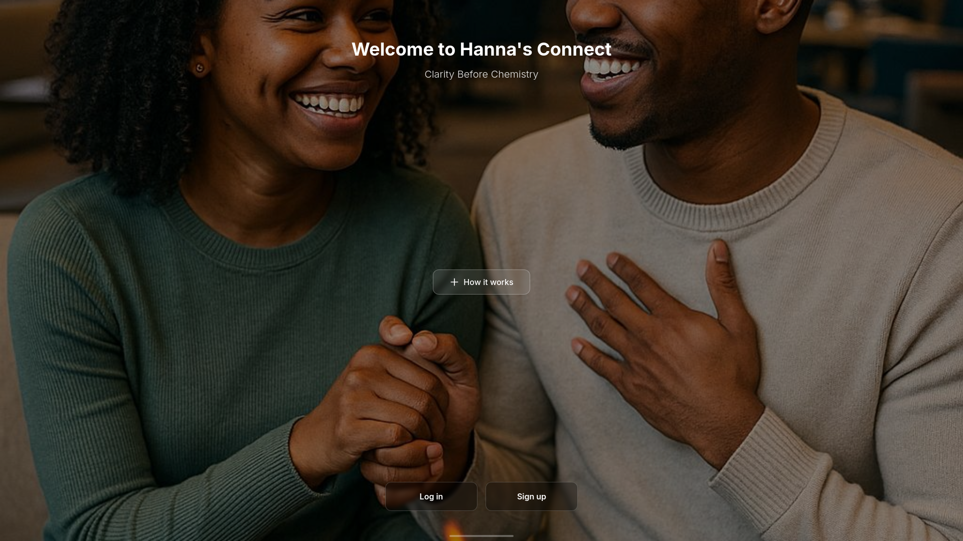 website screenshot of https://hannasconnect.space/