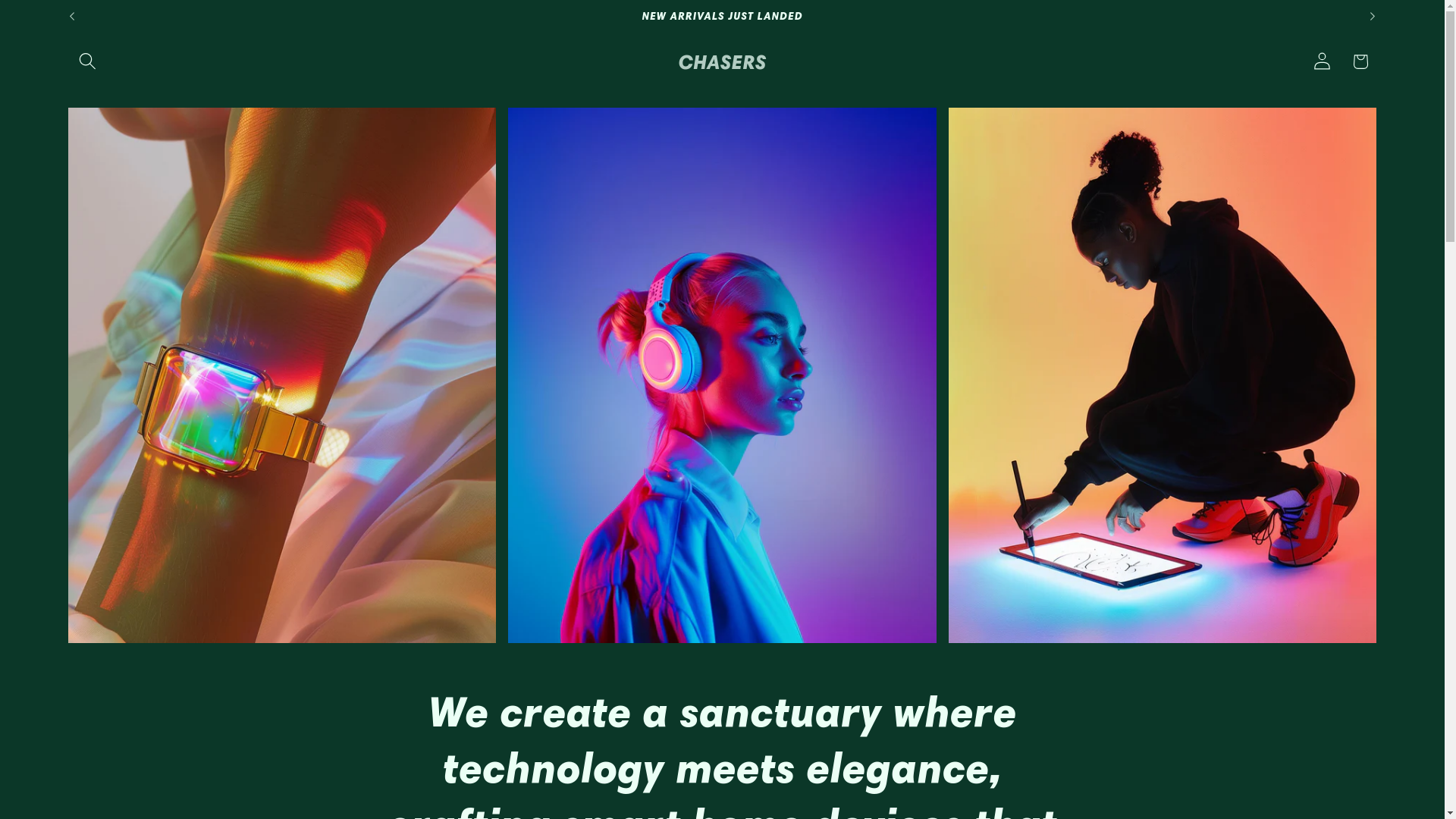 website screenshot of https://chaserplace.com/