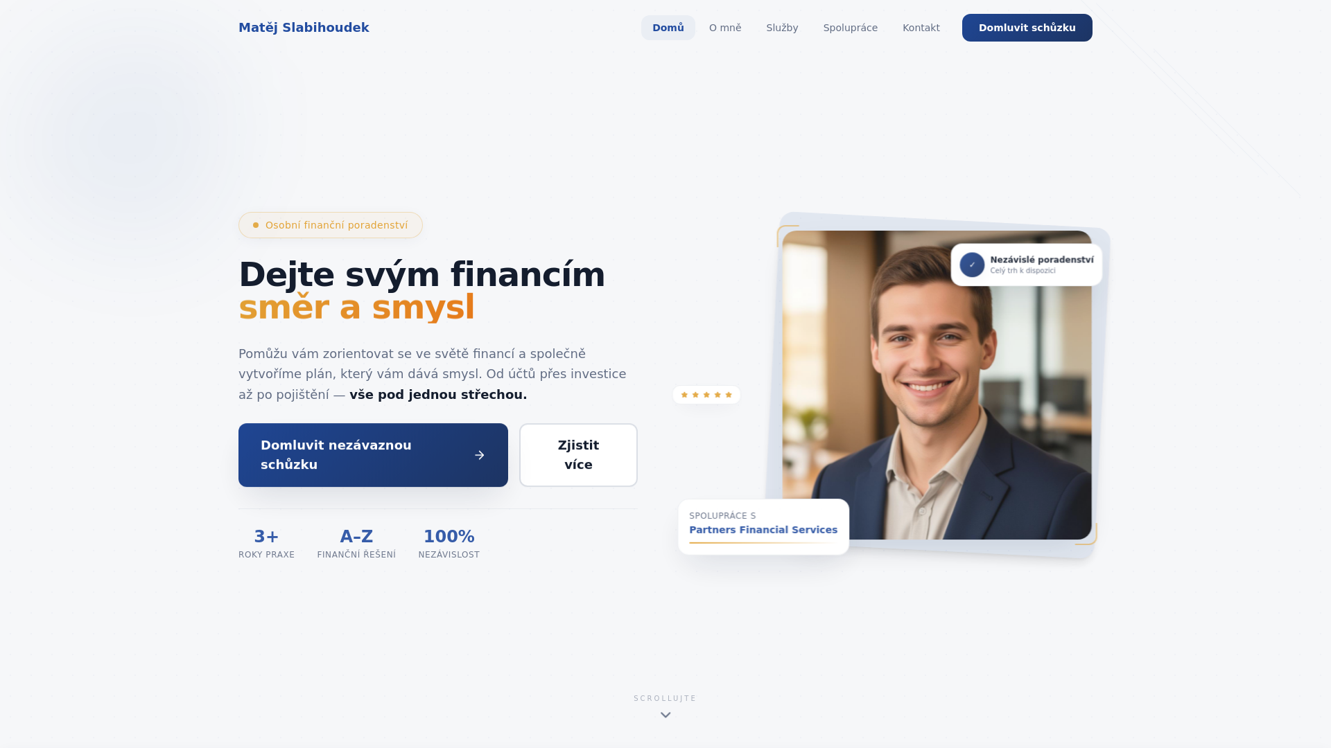 website screenshot of https://slabihoudek.pages.dev/