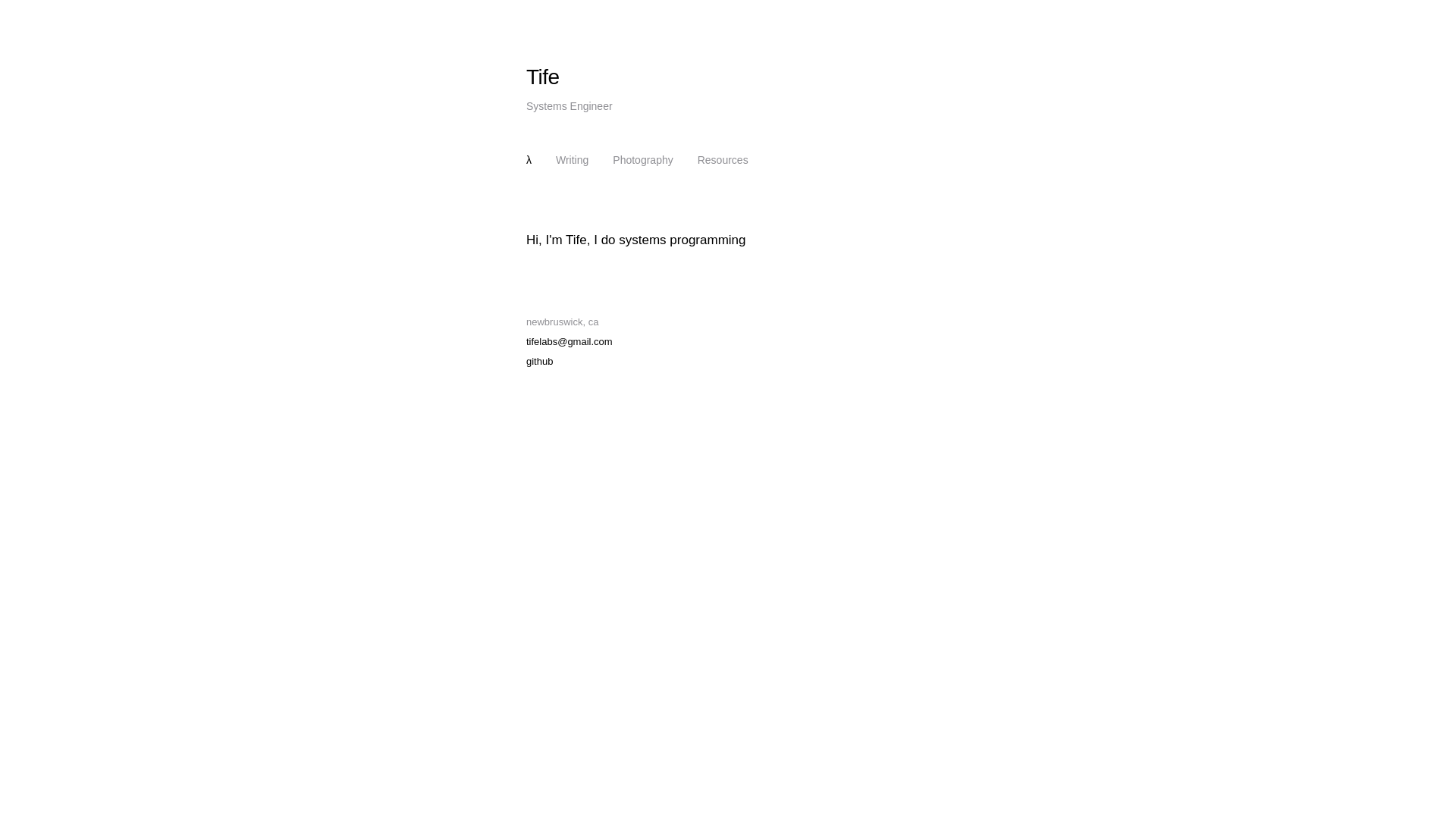 website screenshot of https://tifelabs.com/