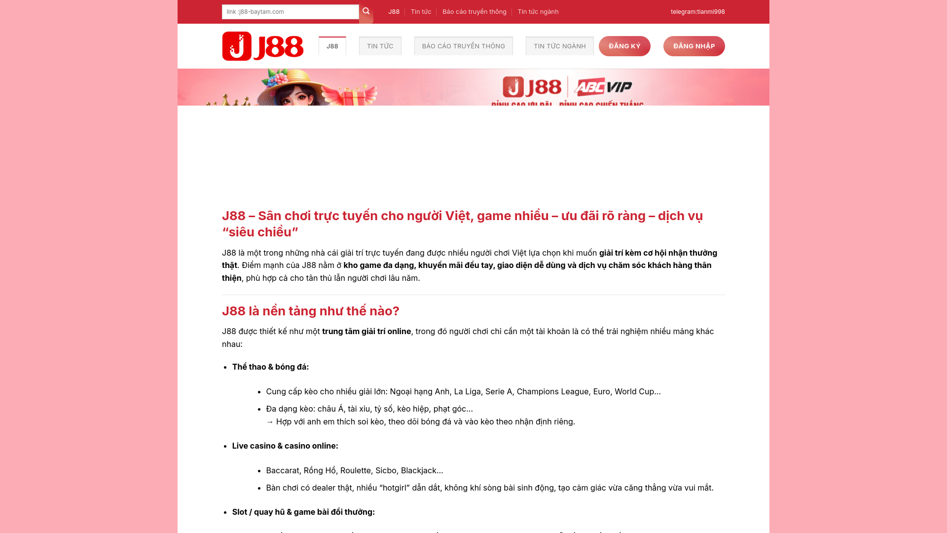 website screenshot of https://j88-baytam.com/