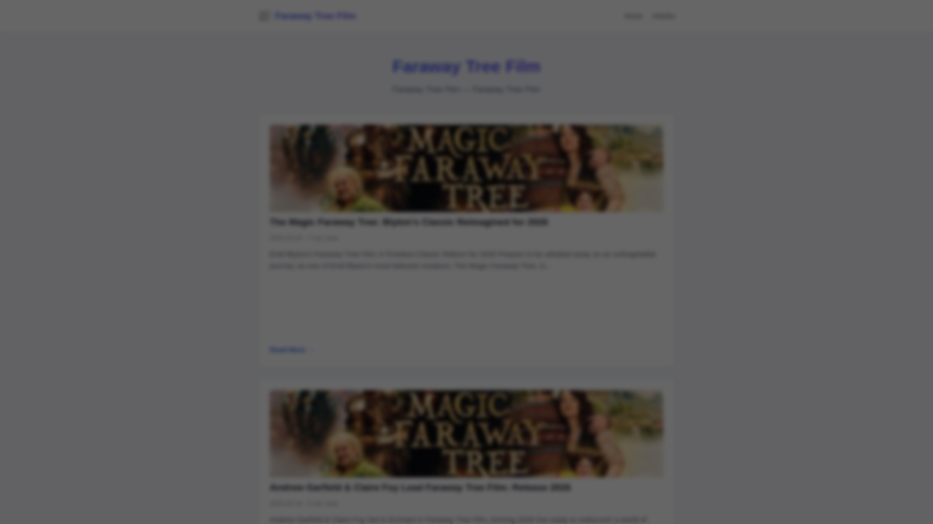 website screenshot of https://faraway-tree-film.pages.dev/