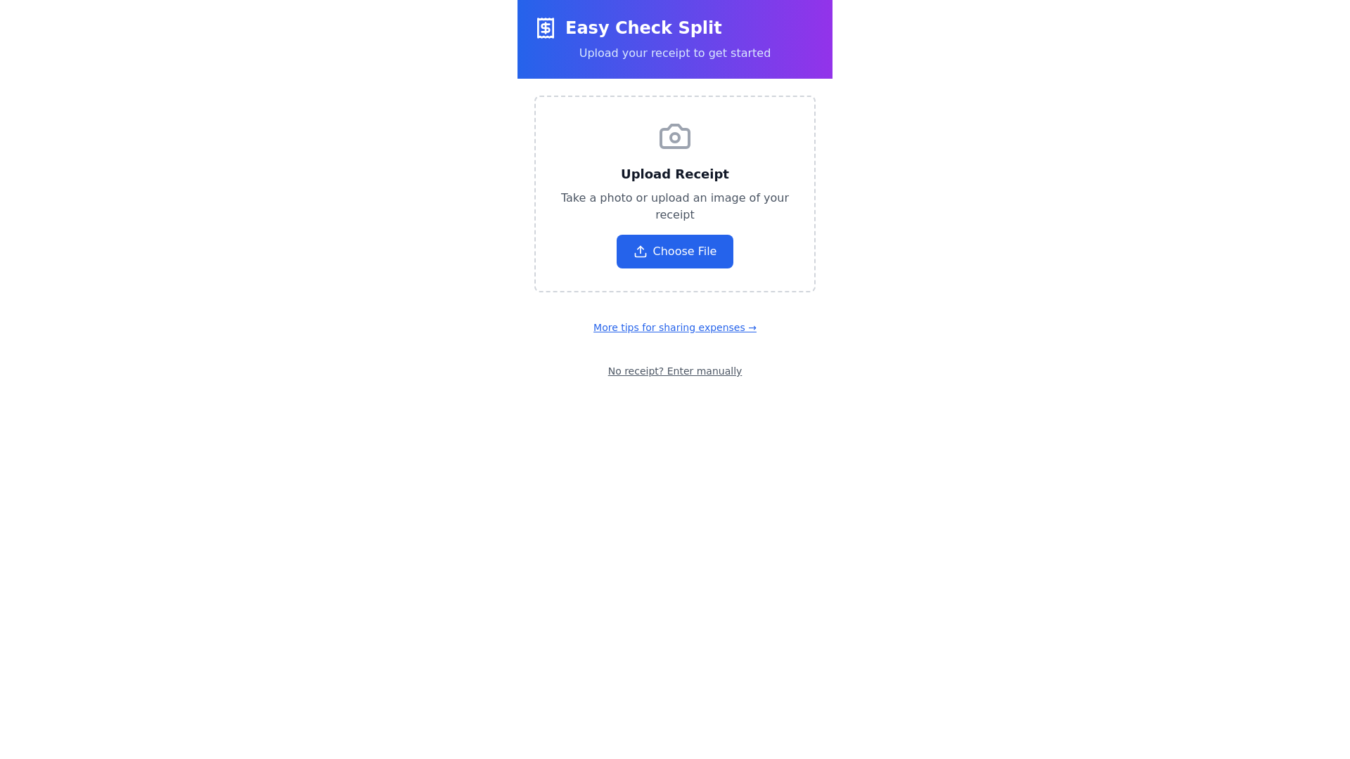 website screenshot of https://splitwise-snapper.pages.dev/