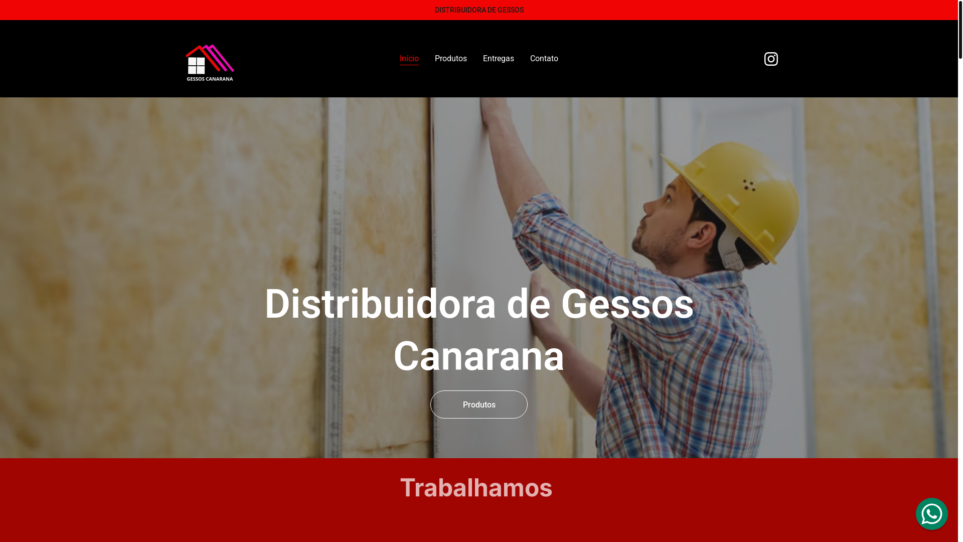 website screenshot of https://gessoscanarana.com.br/