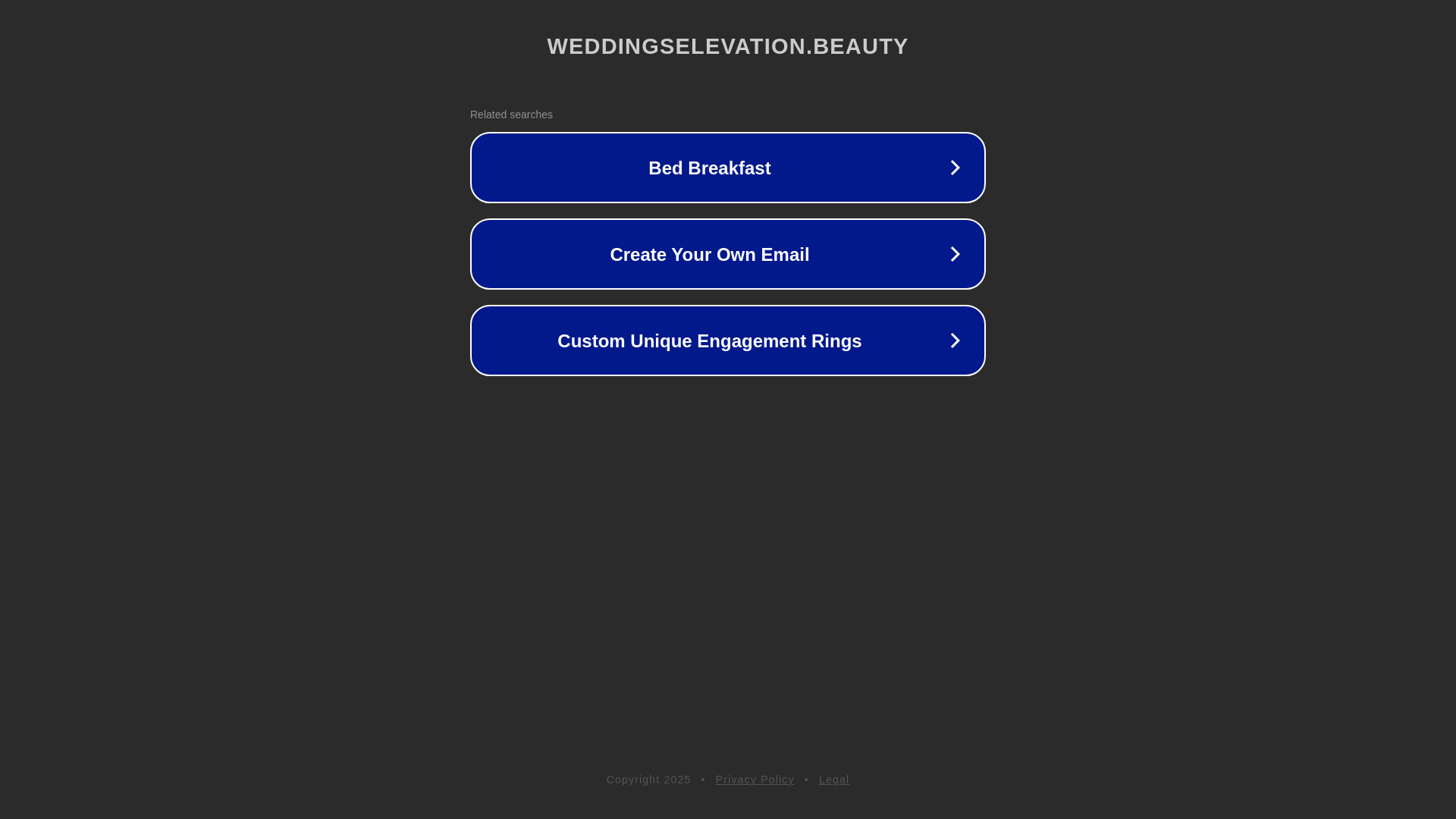 website screenshot of https://weddingselevation.beauty/