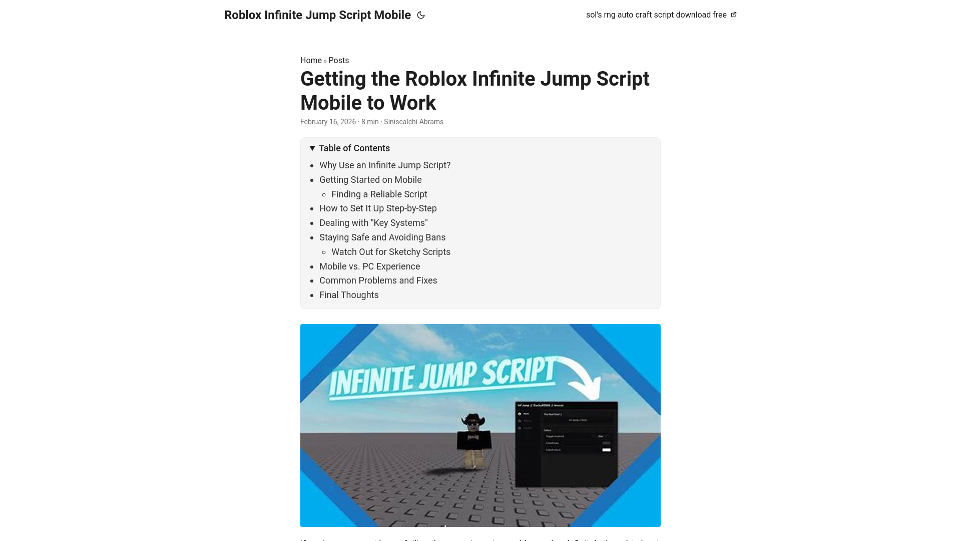 website screenshot of https://roblox-infinite-jump-script-mobile.pages.dev/