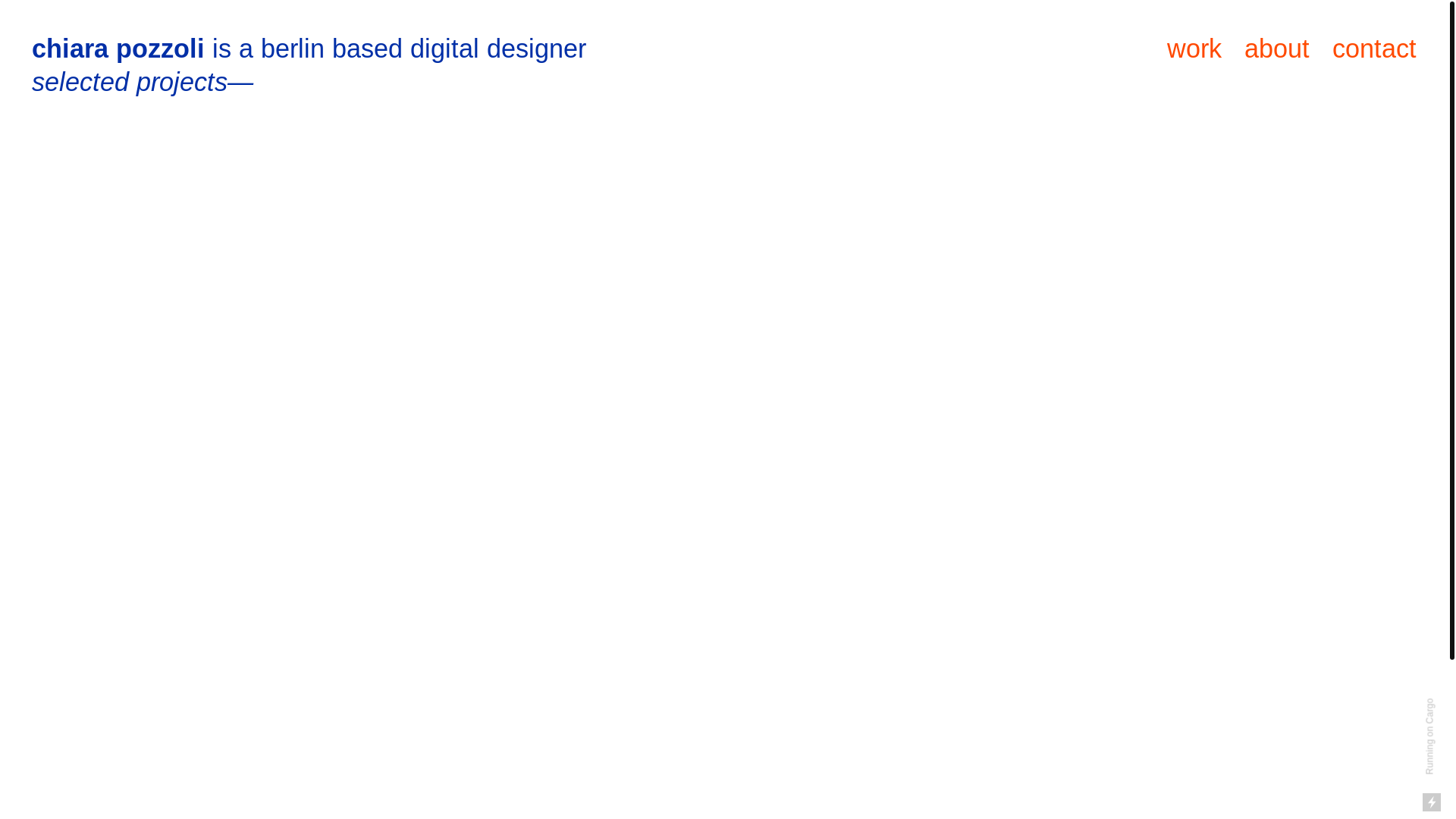 website screenshot of https://chiarapozzoli.com/