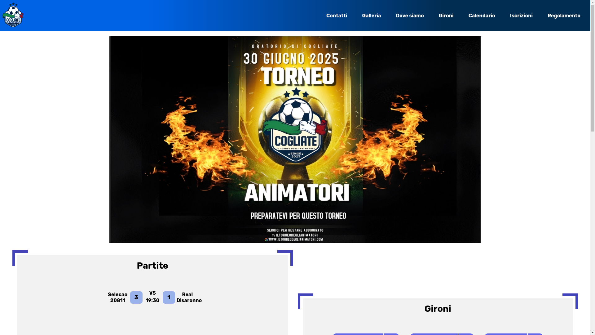 website screenshot of https://torneodeglianimatori.pages.dev/