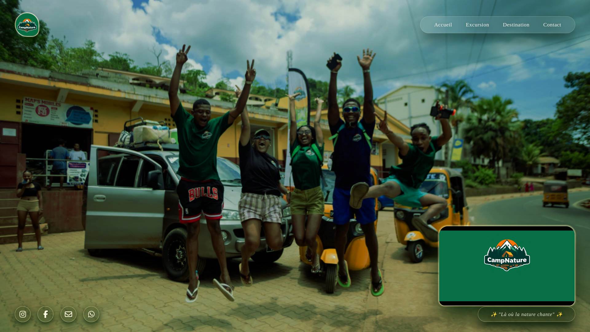 website screenshot of https://campnaturenosybe.com/