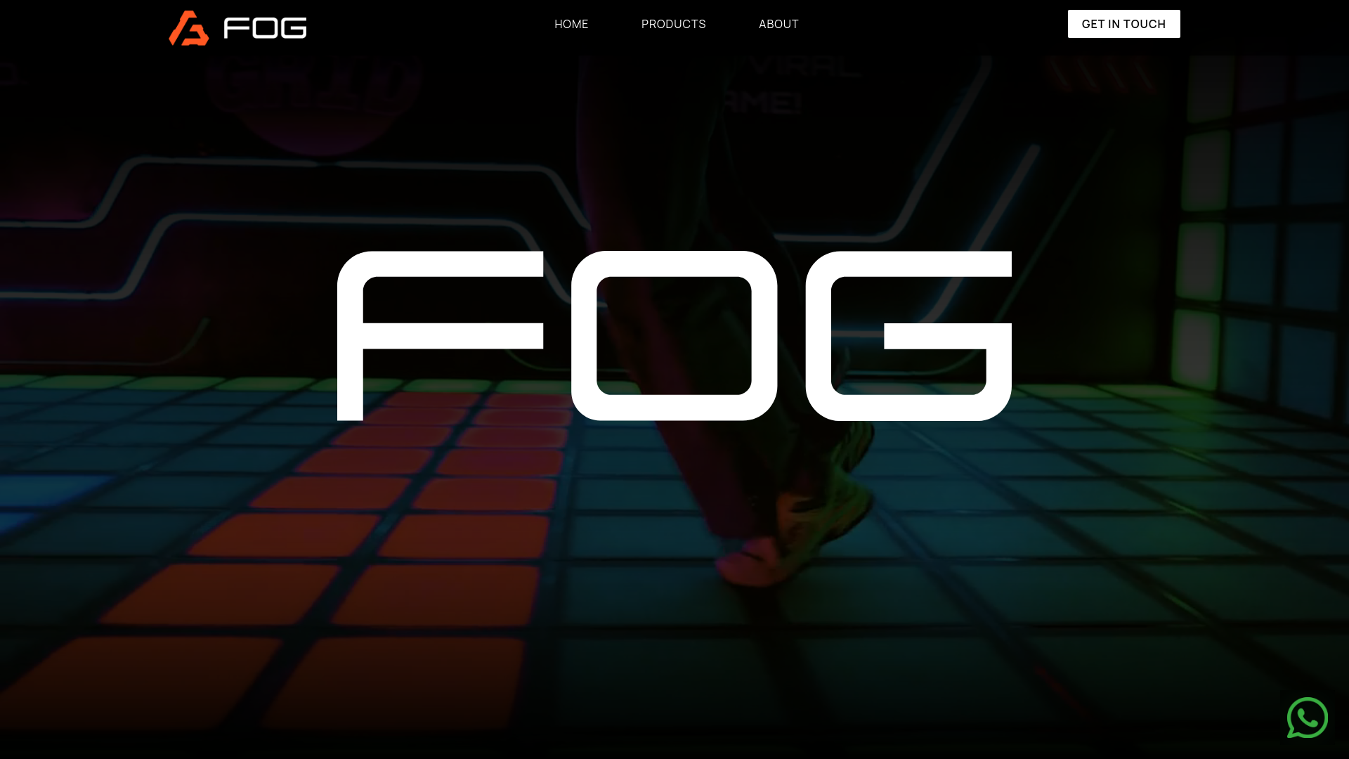 website screenshot of https://fogtechinc.com