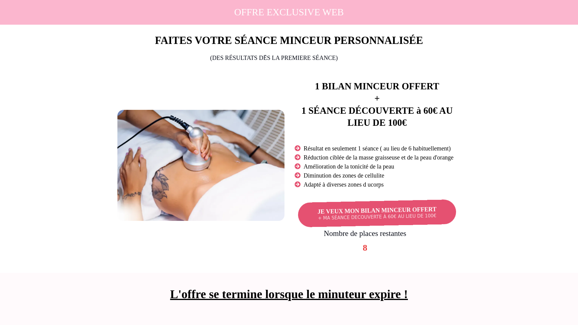 website screenshot of https://soinminceur.fr/