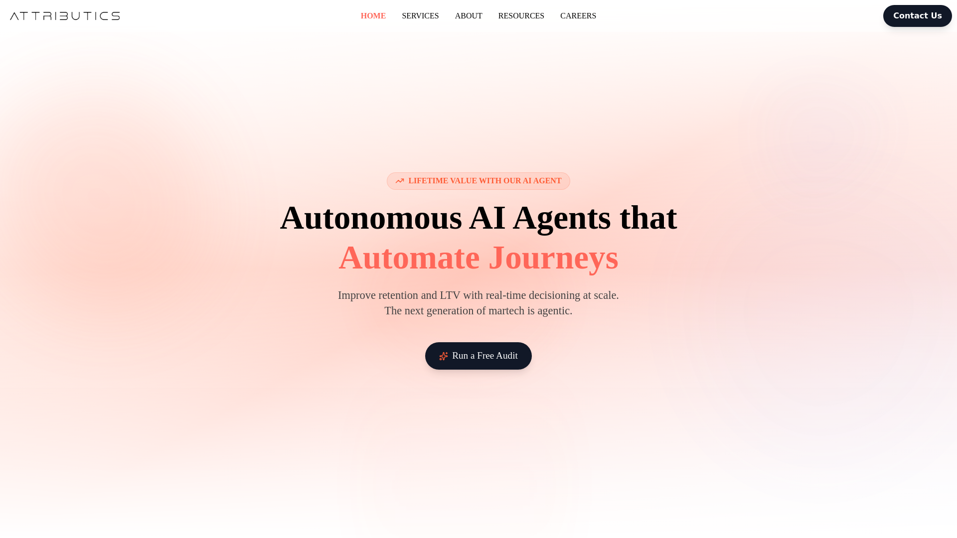 website screenshot of https://attributics-web.pages.dev/