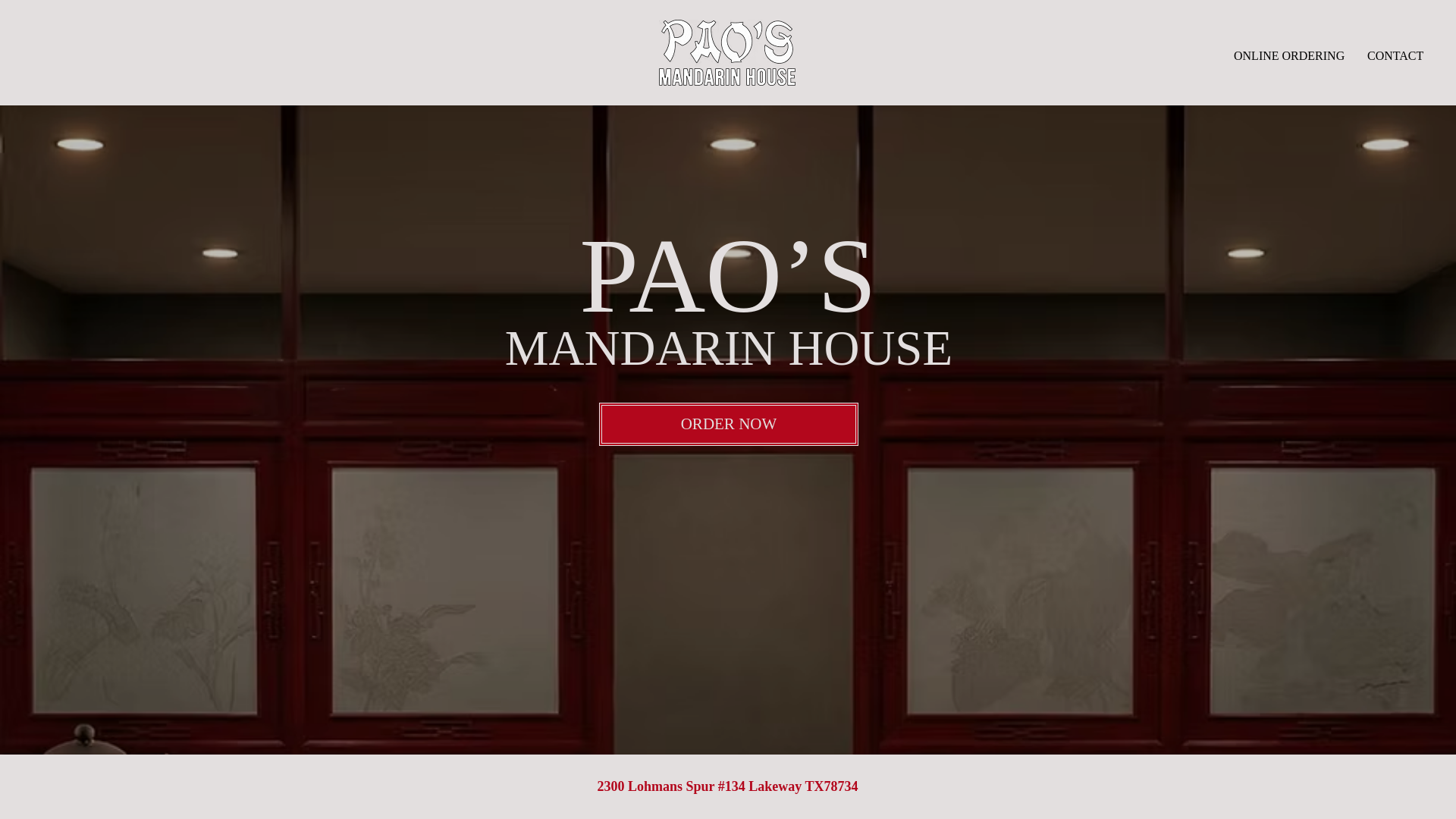 website screenshot of https://paosmandarinhouse.com/