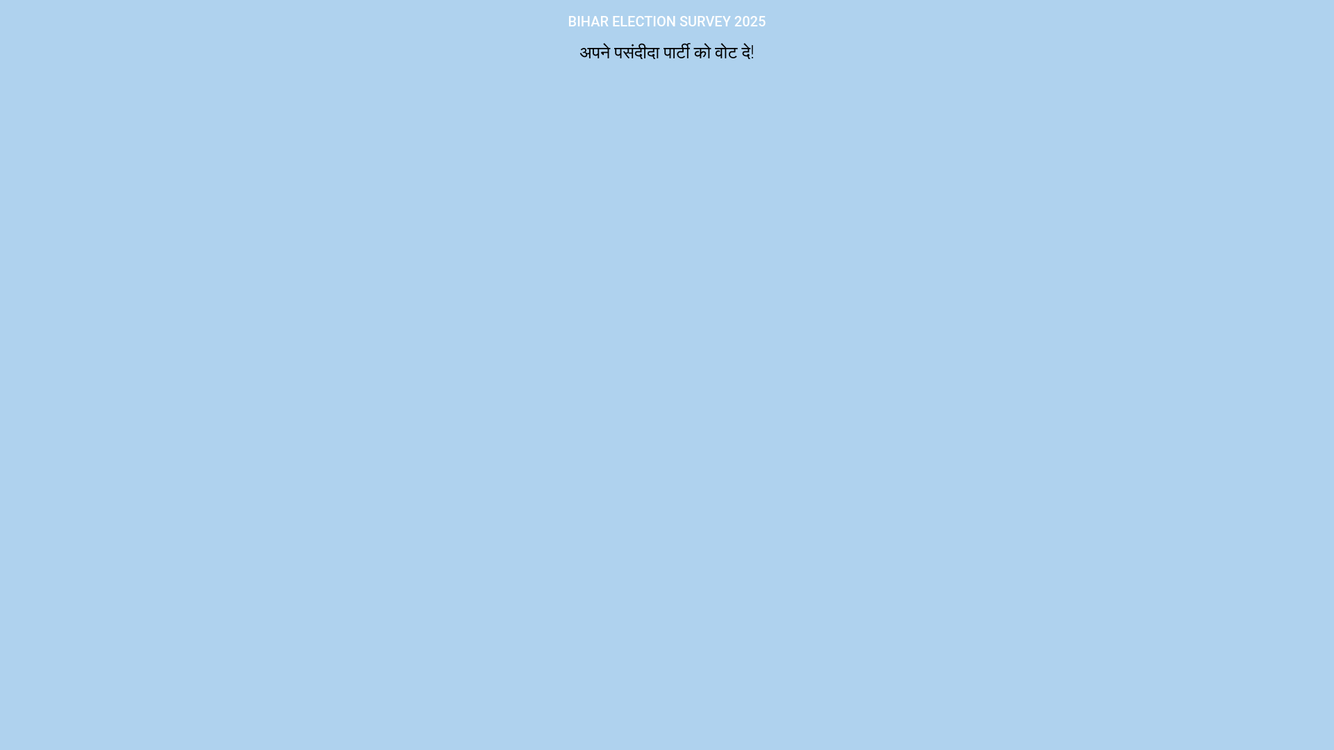 website screenshot of https://electionsurvey.online/