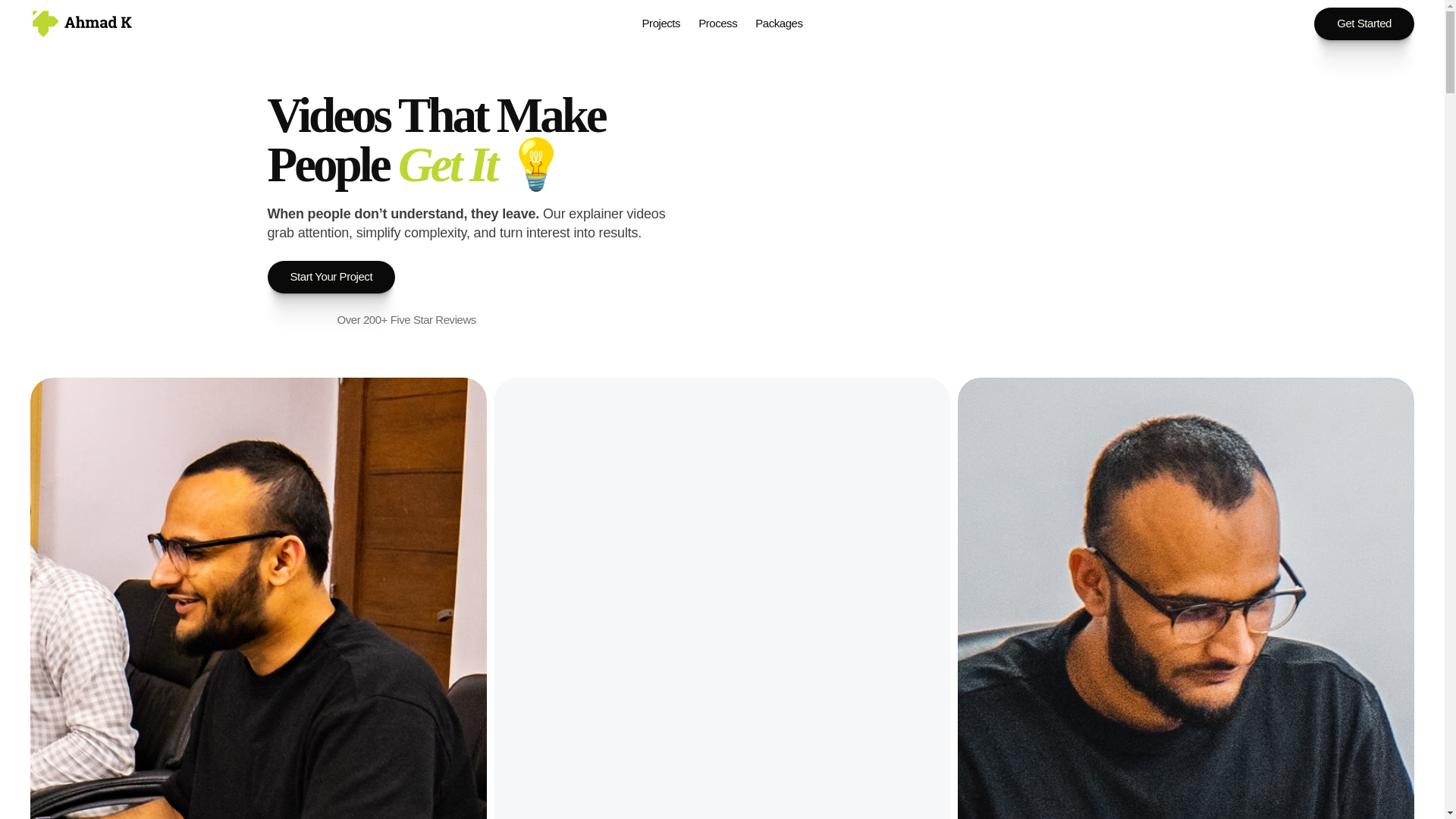 website screenshot of https://ahmadk.studio/