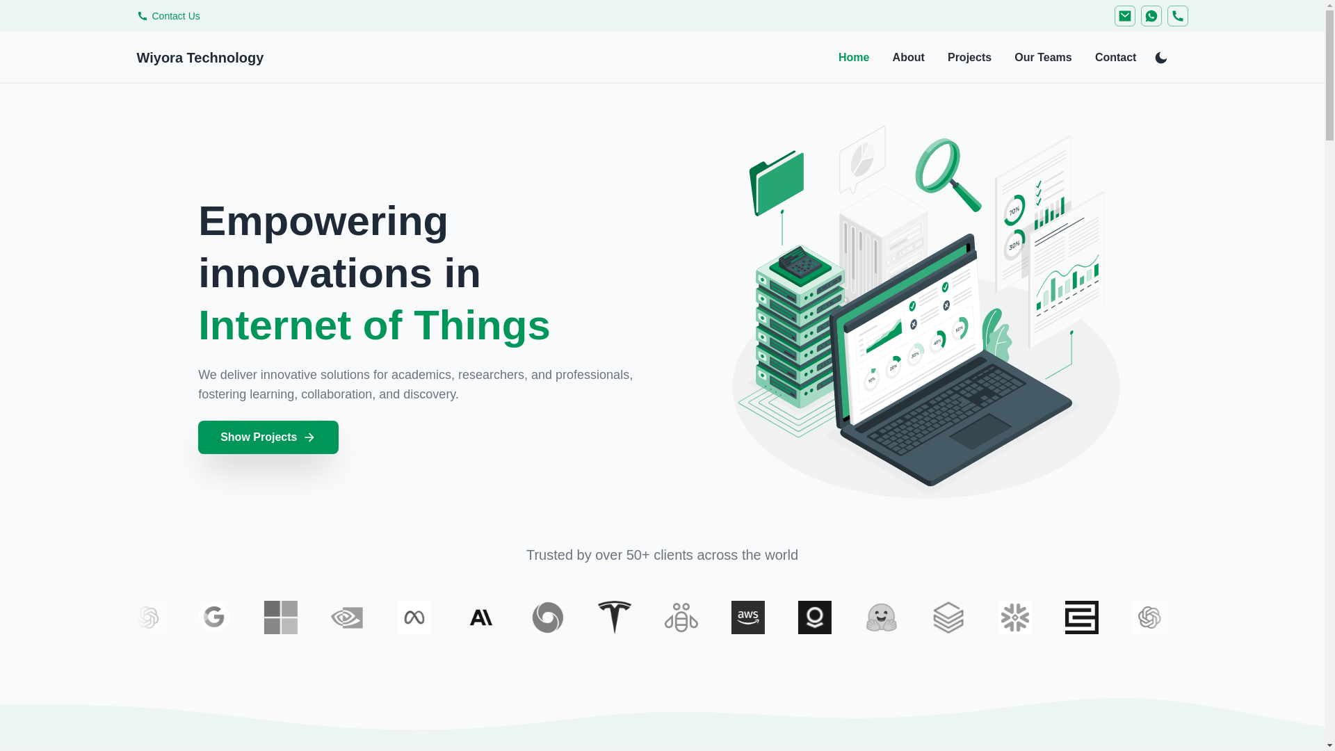 website screenshot of https://wiyoratechnology.pages.dev/
