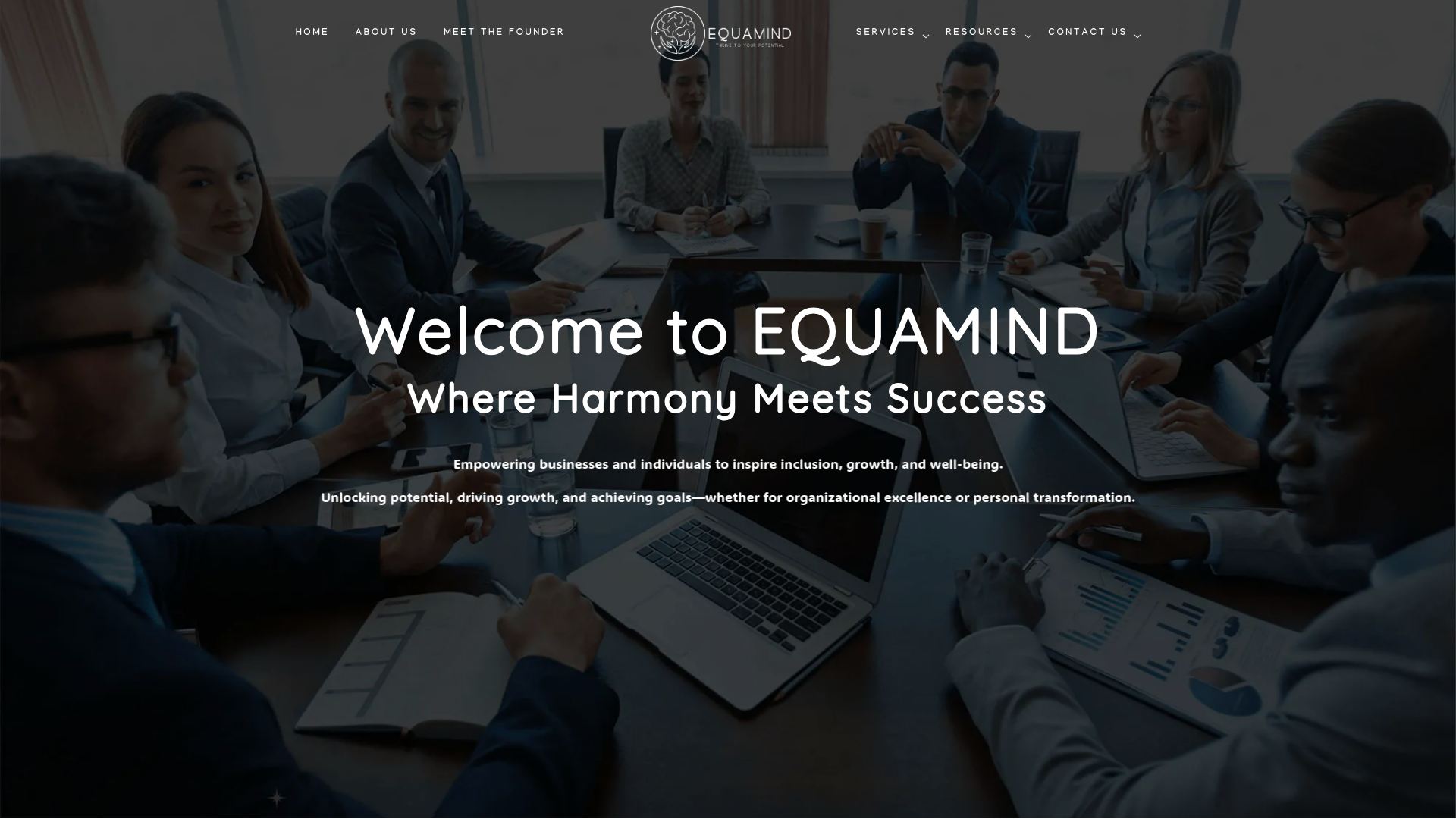 website screenshot of https://goequamindconsultancy.com/