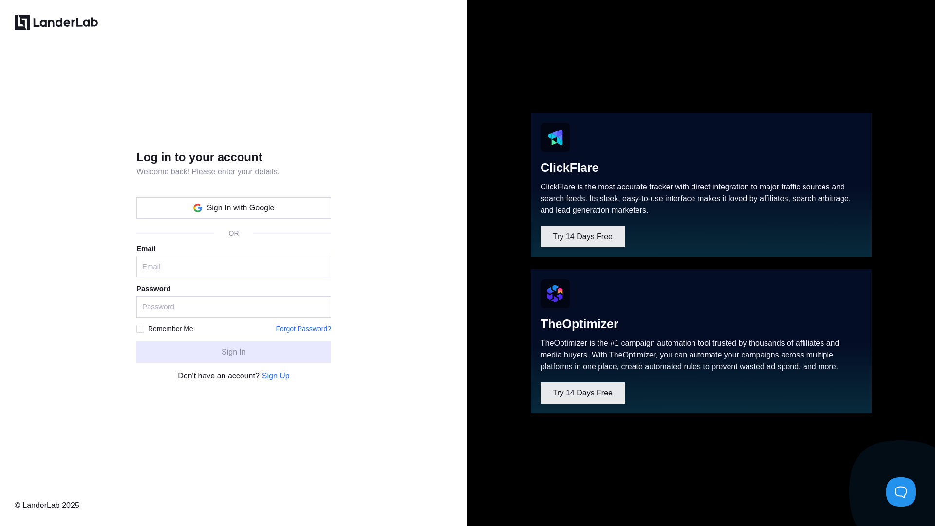 website screenshot of https://landerlab-frontend-rc.pages.dev/