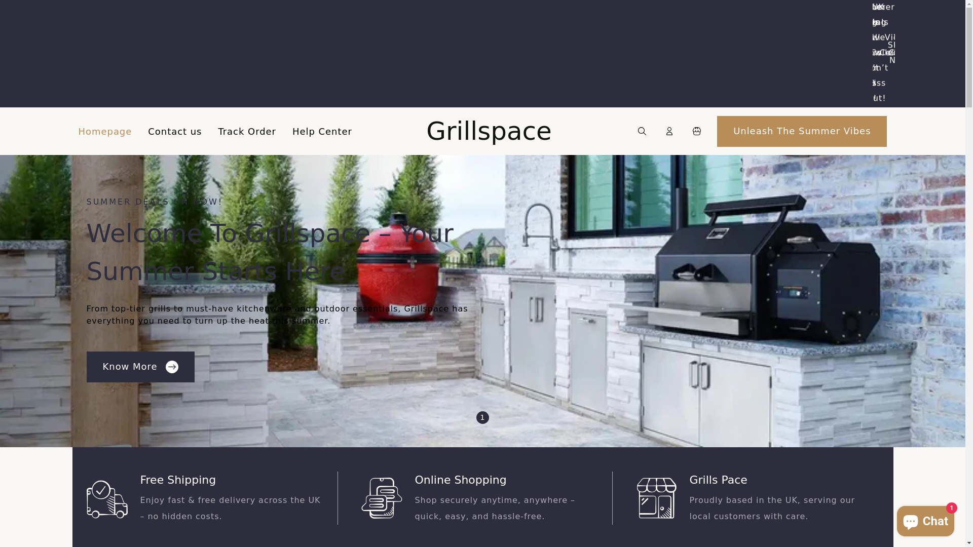 website screenshot of https://grillspace.shop/