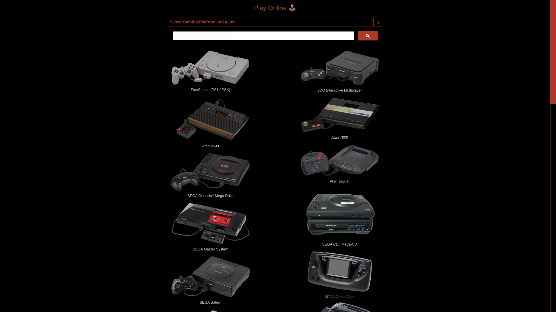 website screenshot of https://www.retrogames.onl/