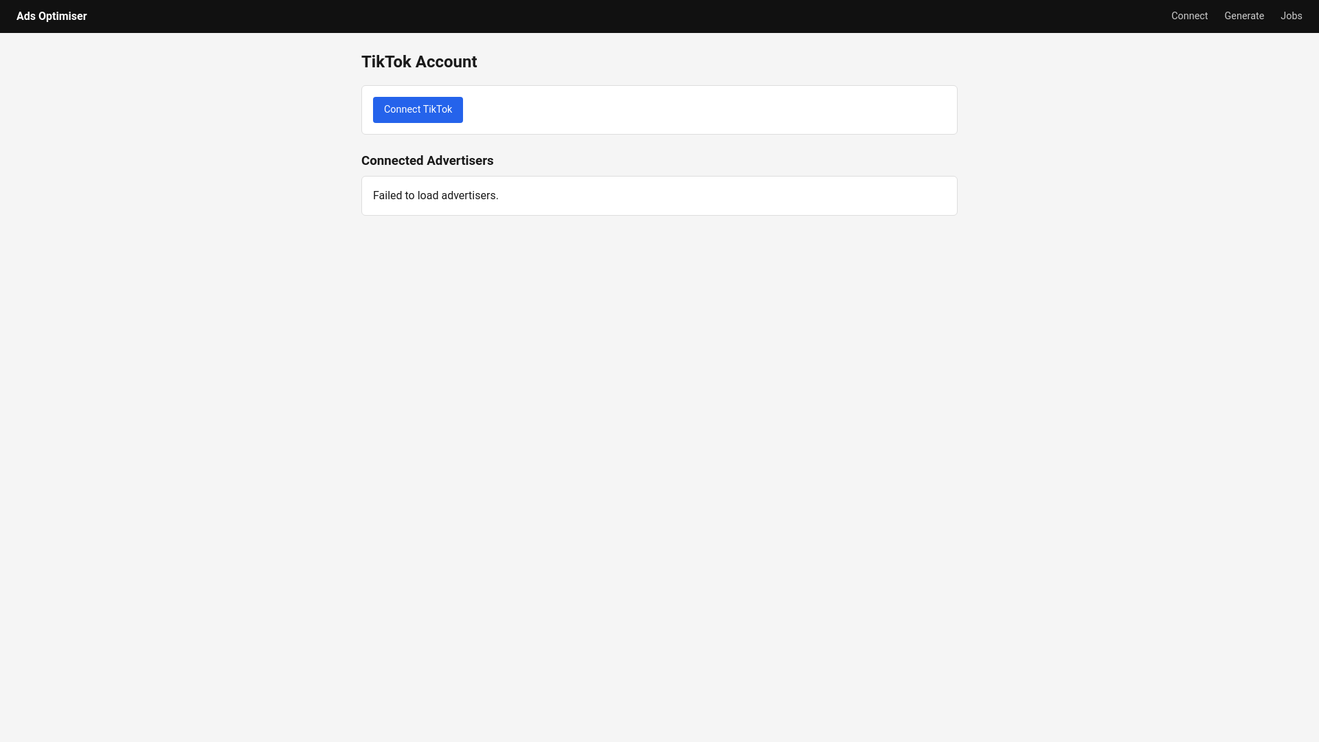 website screenshot of https://adsoptimiser-app.pages.dev/
