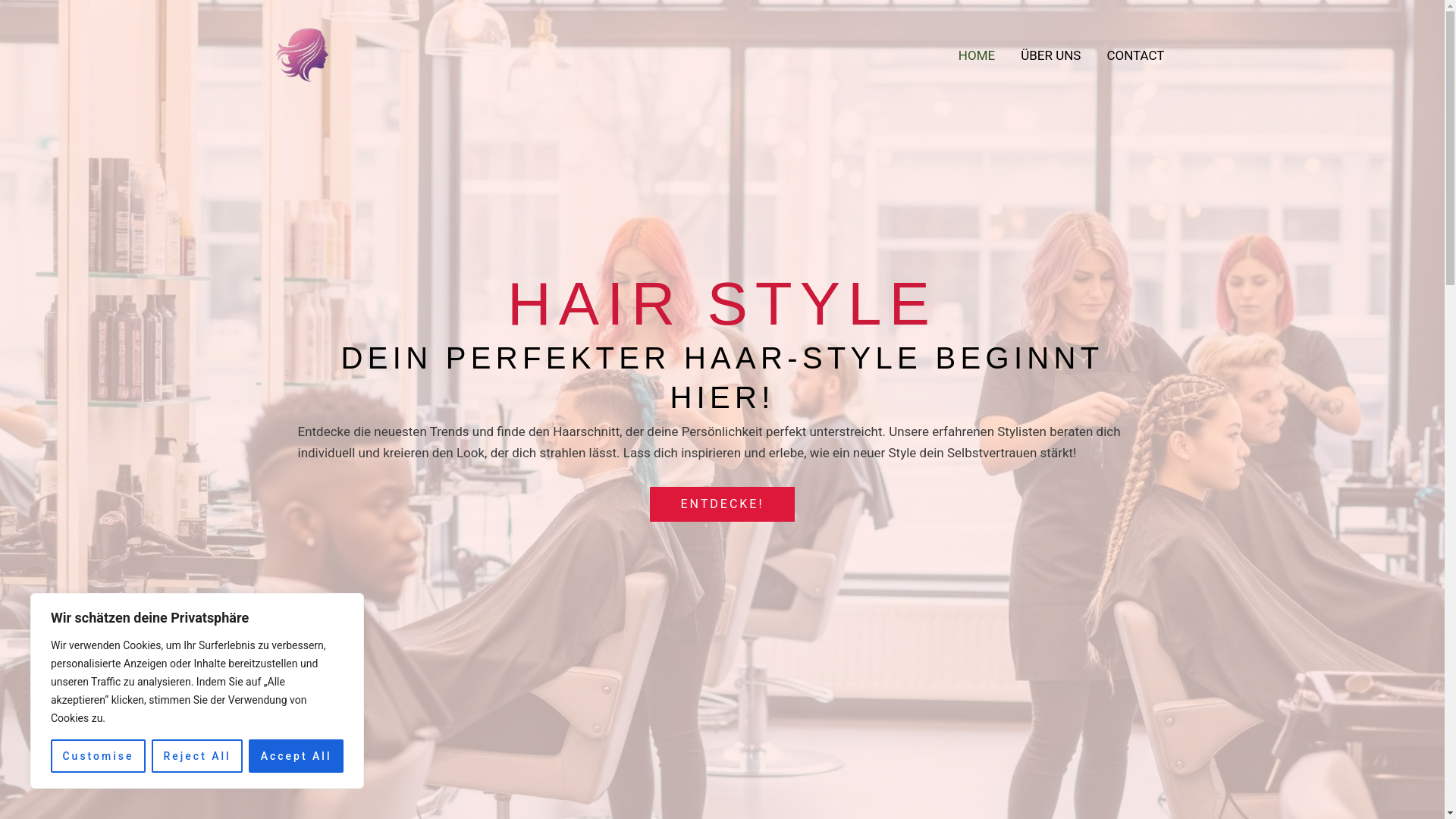 website screenshot of https://hairstyle.click/