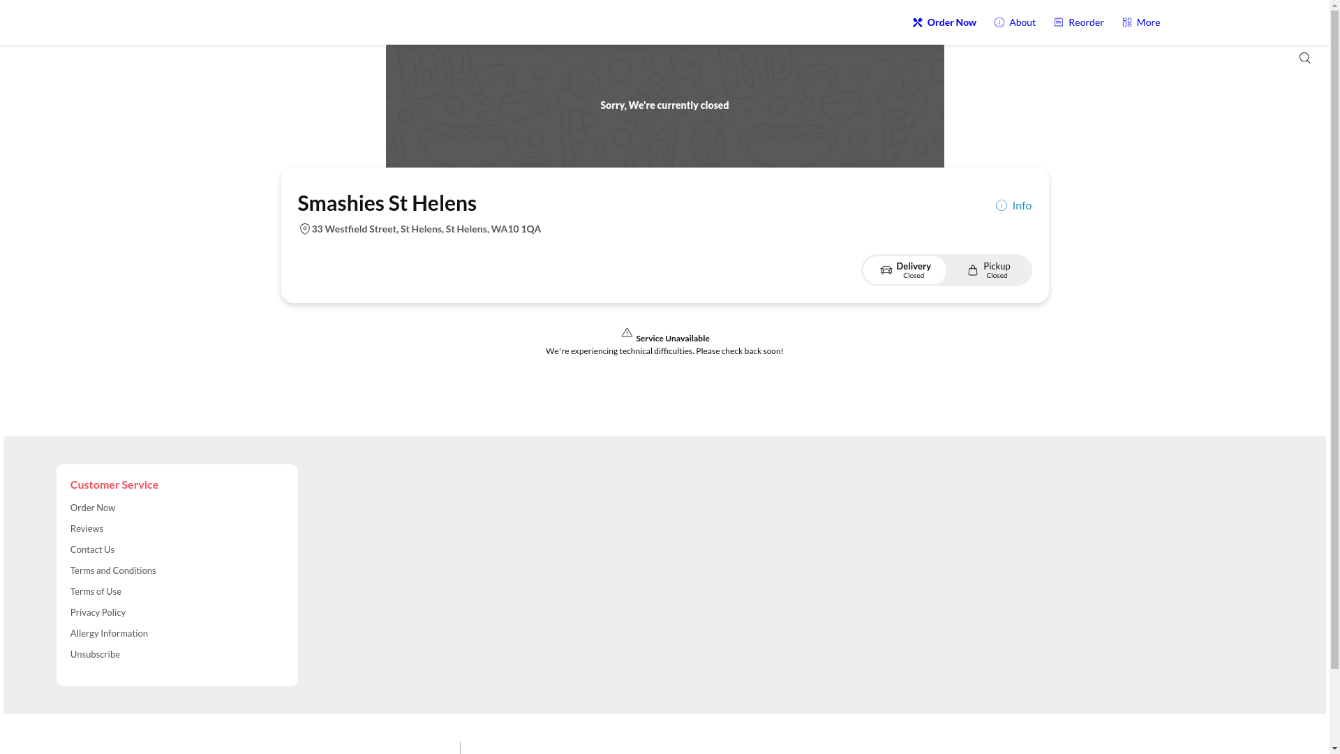 website screenshot of https://smashiessthelens.co.uk/
