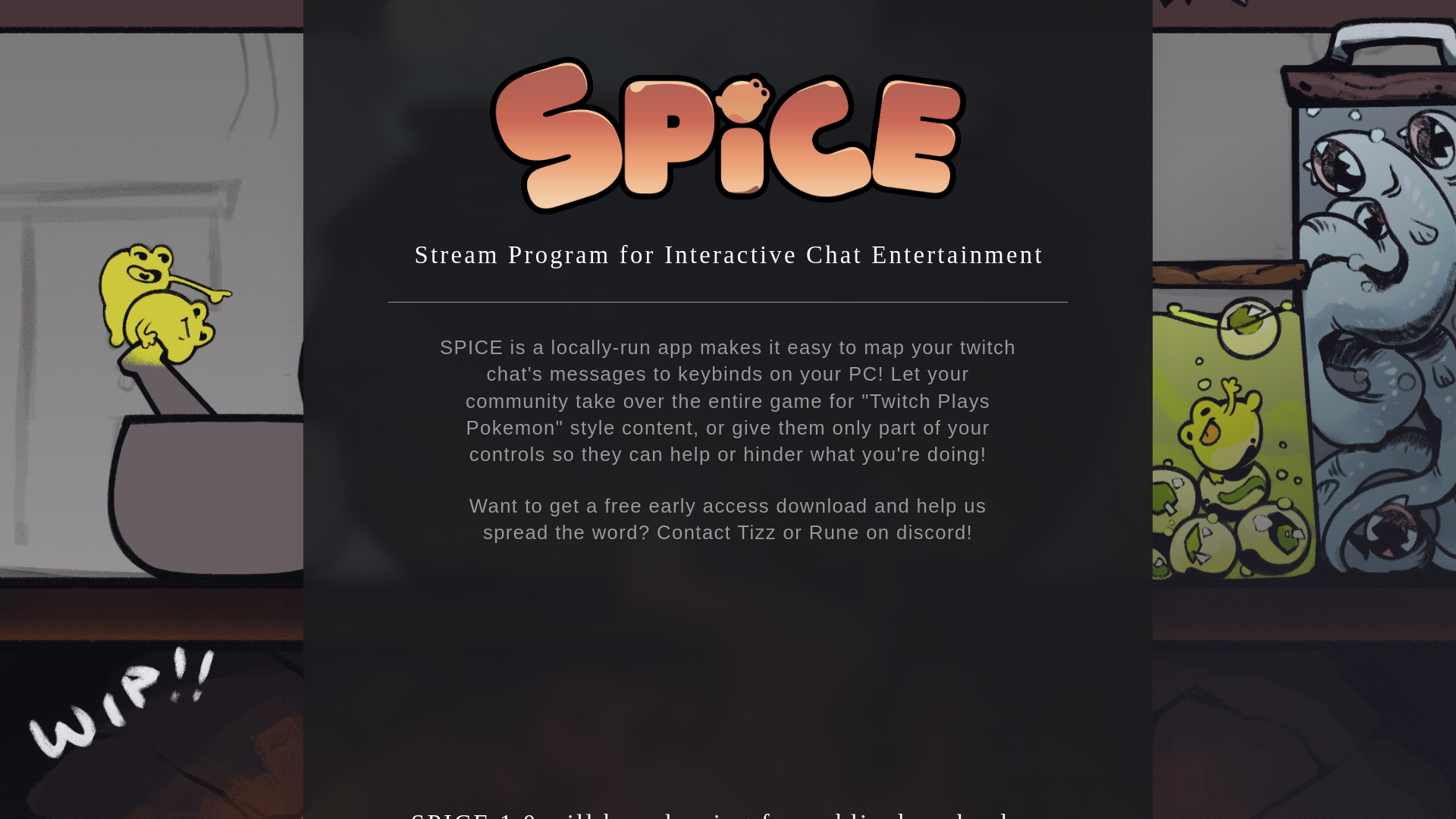 website screenshot of https://spiceyourstreams.com/