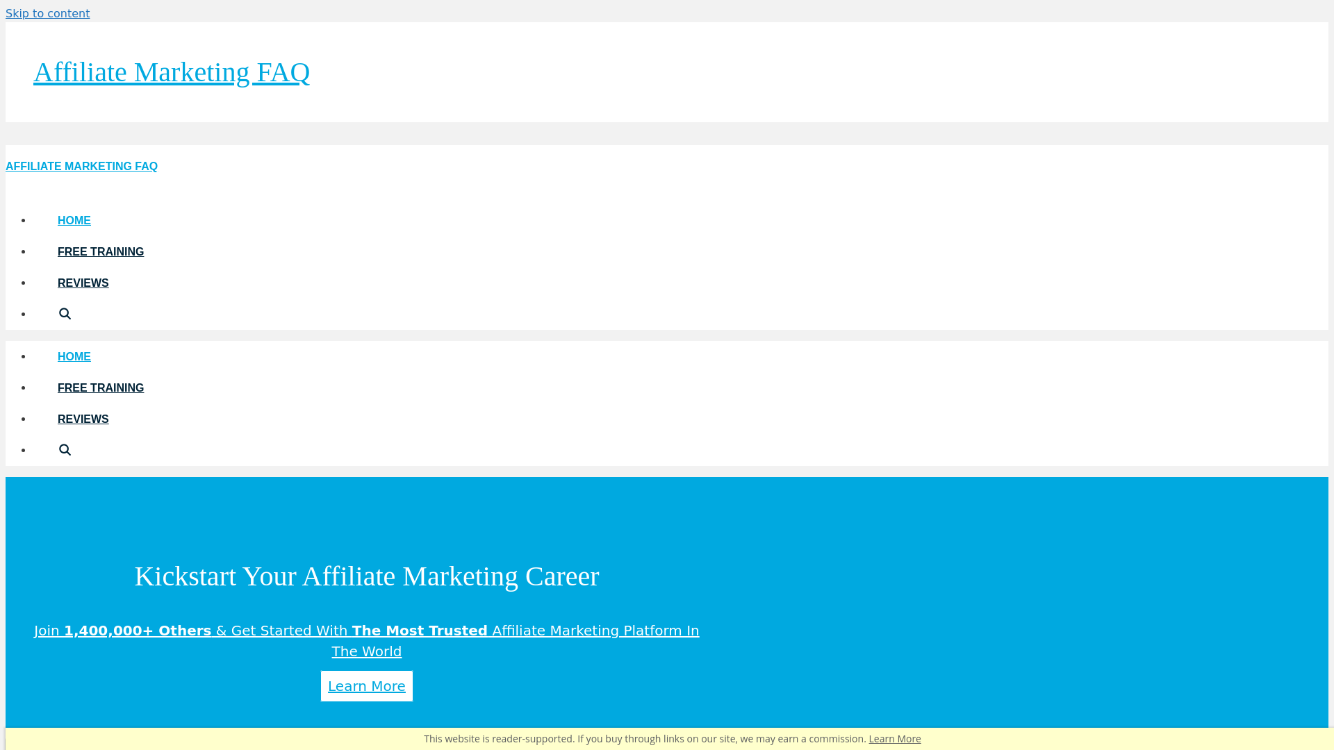 website screenshot of https://affiliatemarketingfaq.pages.dev/