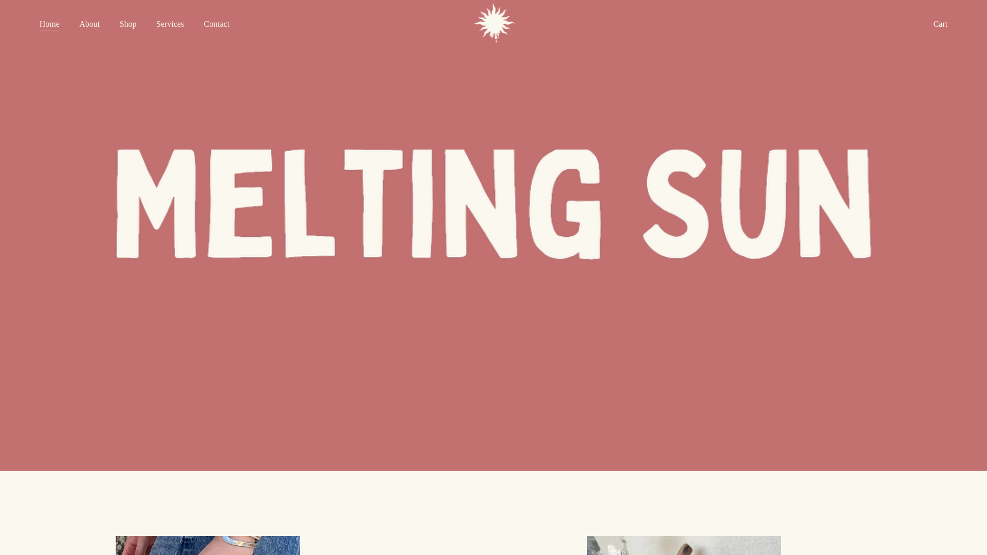 website screenshot of https://drinkmeltingsun.com