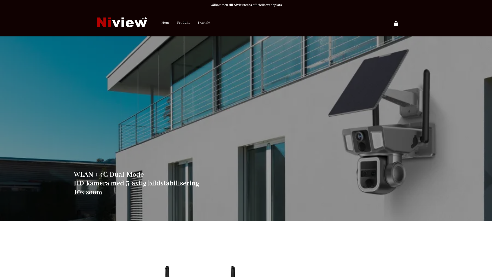 website screenshot of https://niviewtech-se.com