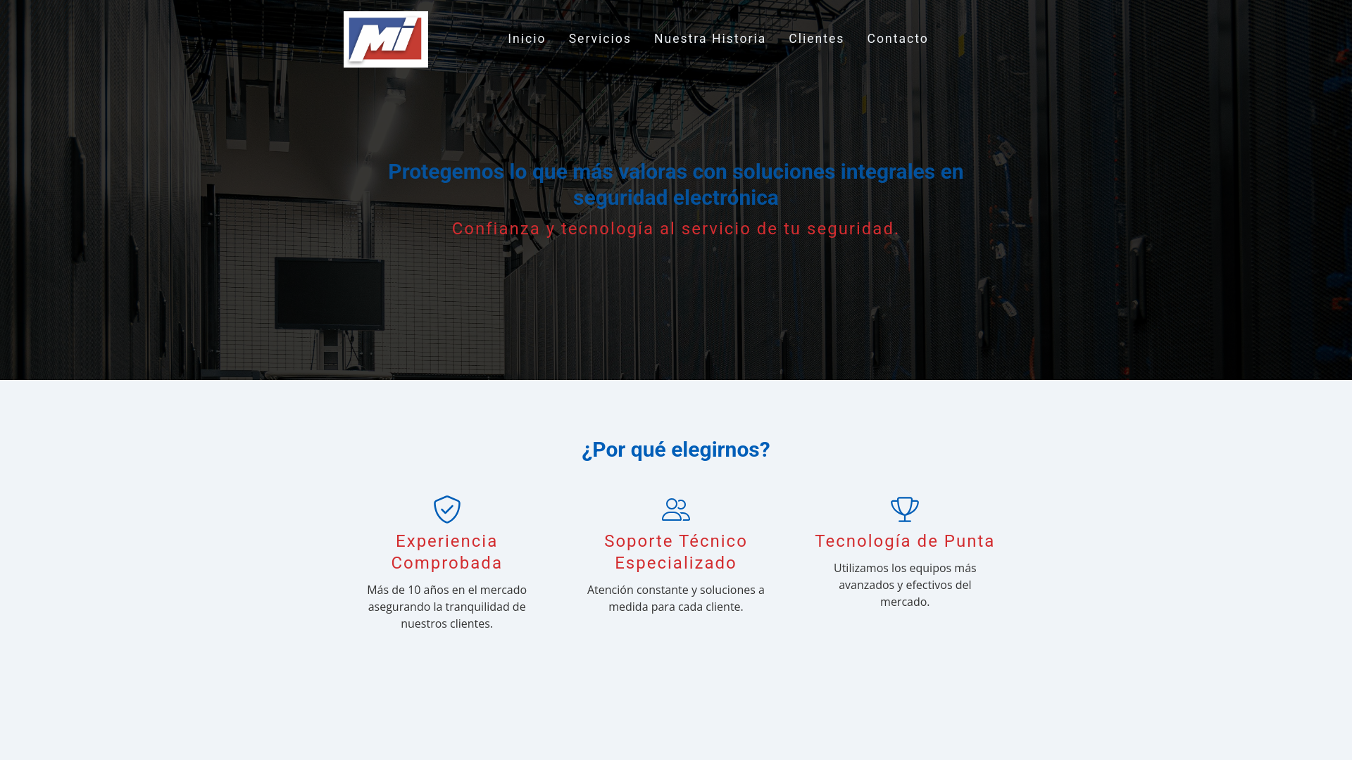 website screenshot of https://macdinversiones.com/