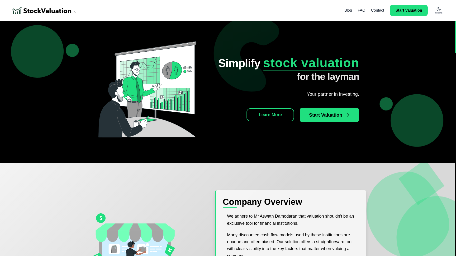 website screenshot of https://stockvaluation.pages.dev/