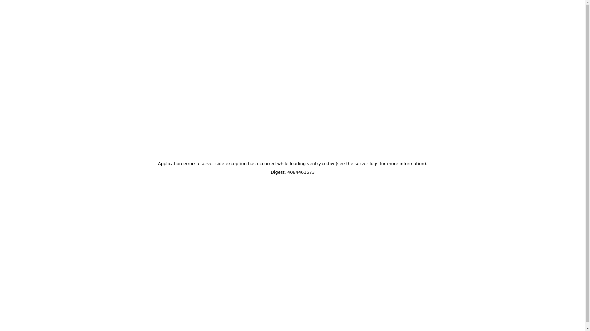 website screenshot of https://ventry.co.bw/