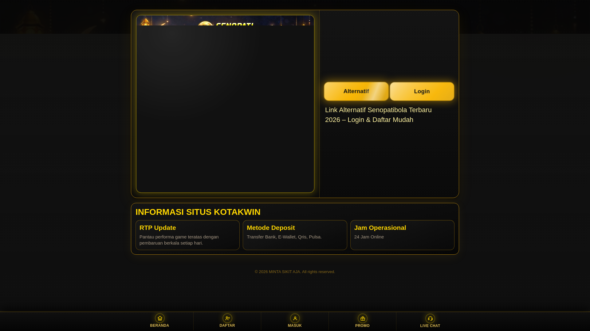 website screenshot of https://senopatibolaamp1.pages.dev/
