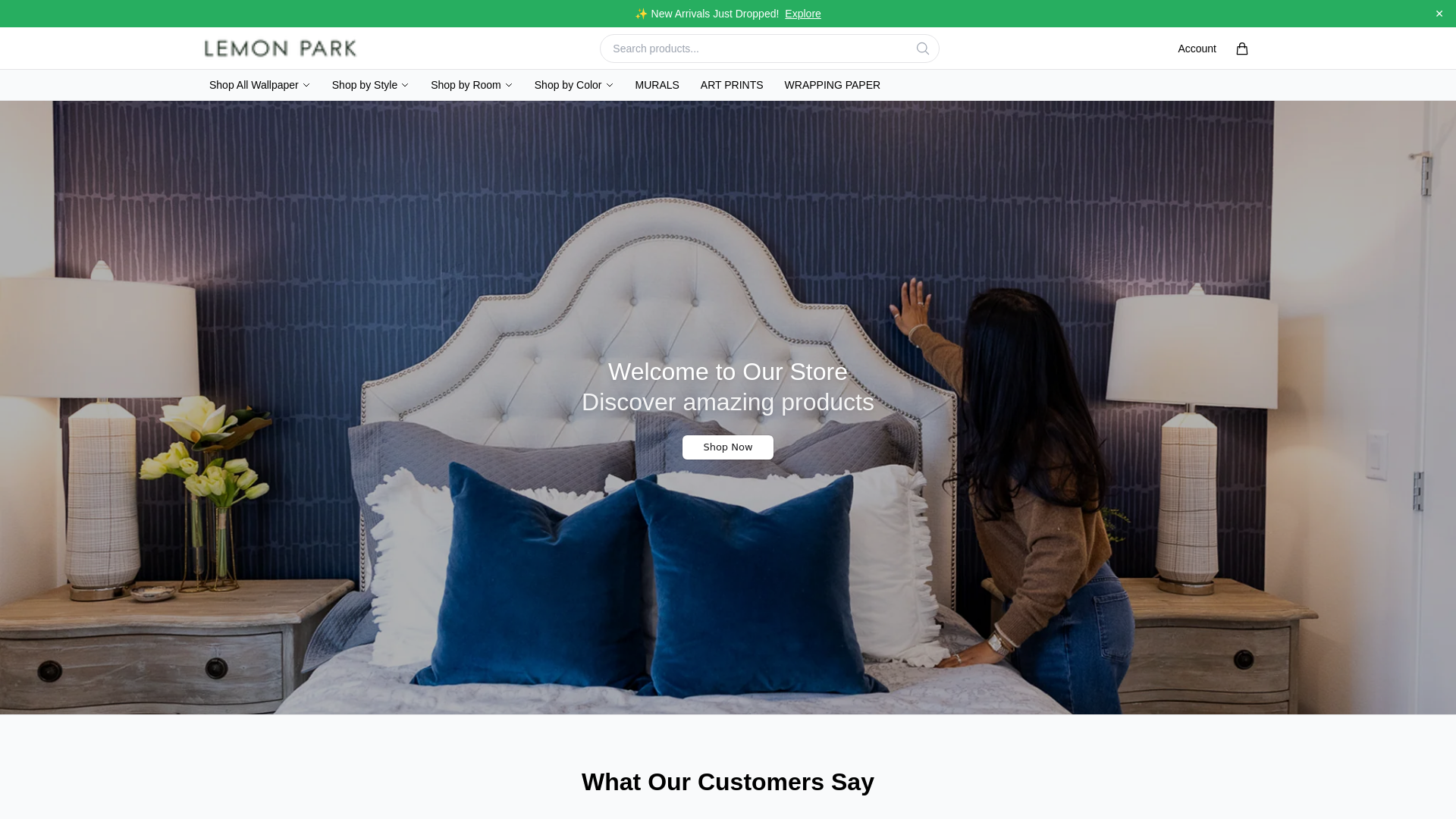 website screenshot of https://lemonparkhq.shop/