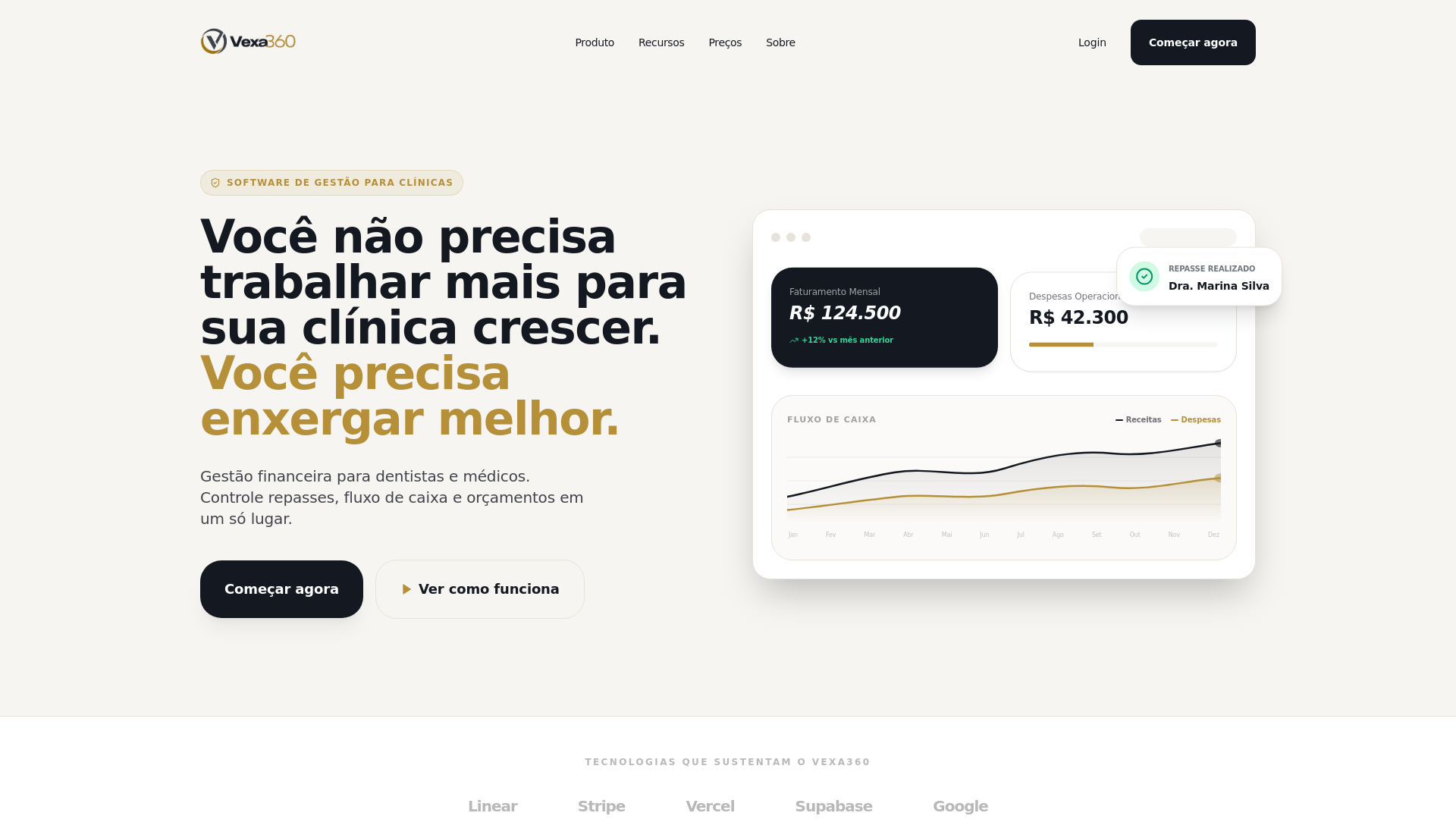 website screenshot of https://vexa360.app/