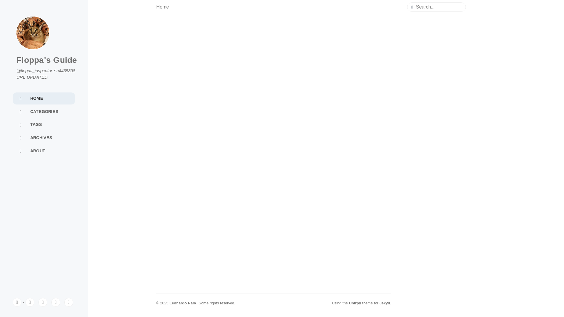 website screenshot of https://floppainspector.xyz/