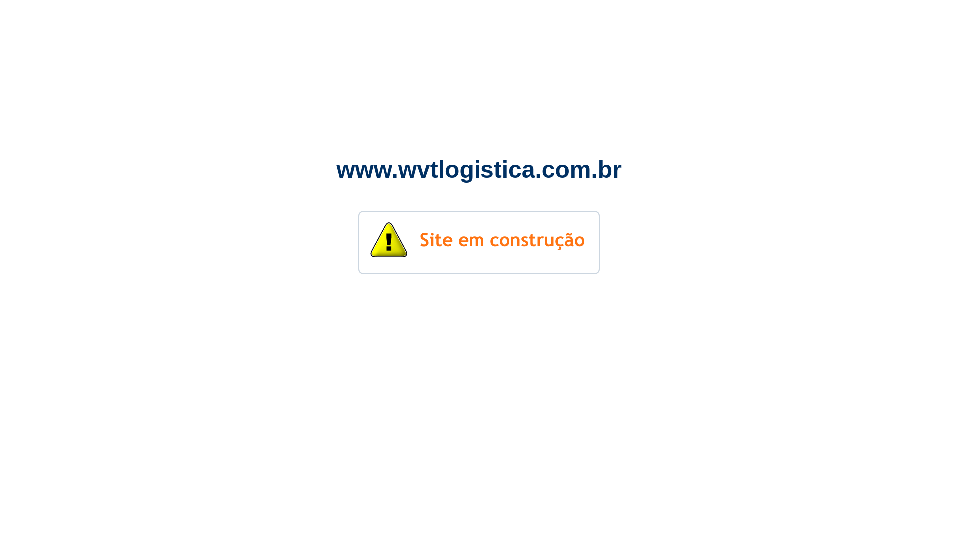 website screenshot of https://wvtlogistica.com.br/