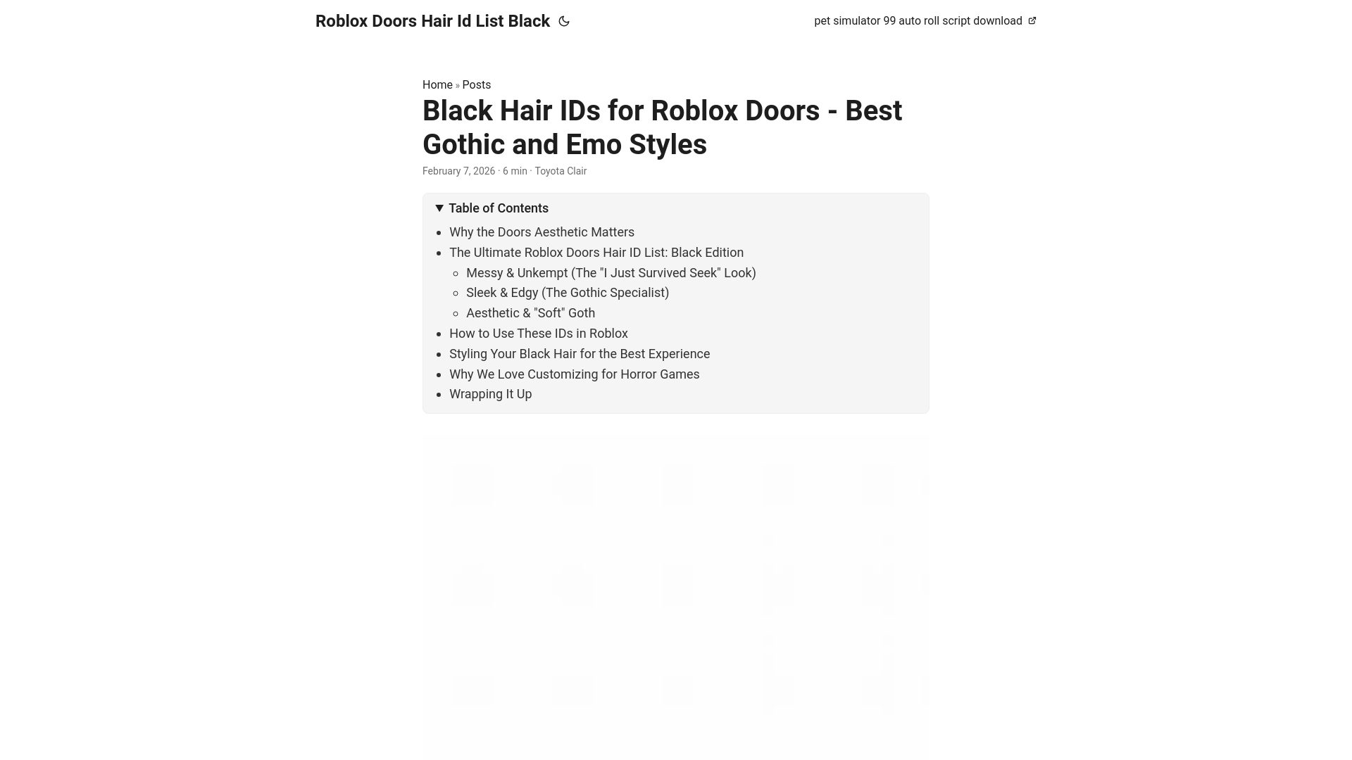 website screenshot of https://robloxdoorshairidlistblack.pages.dev/