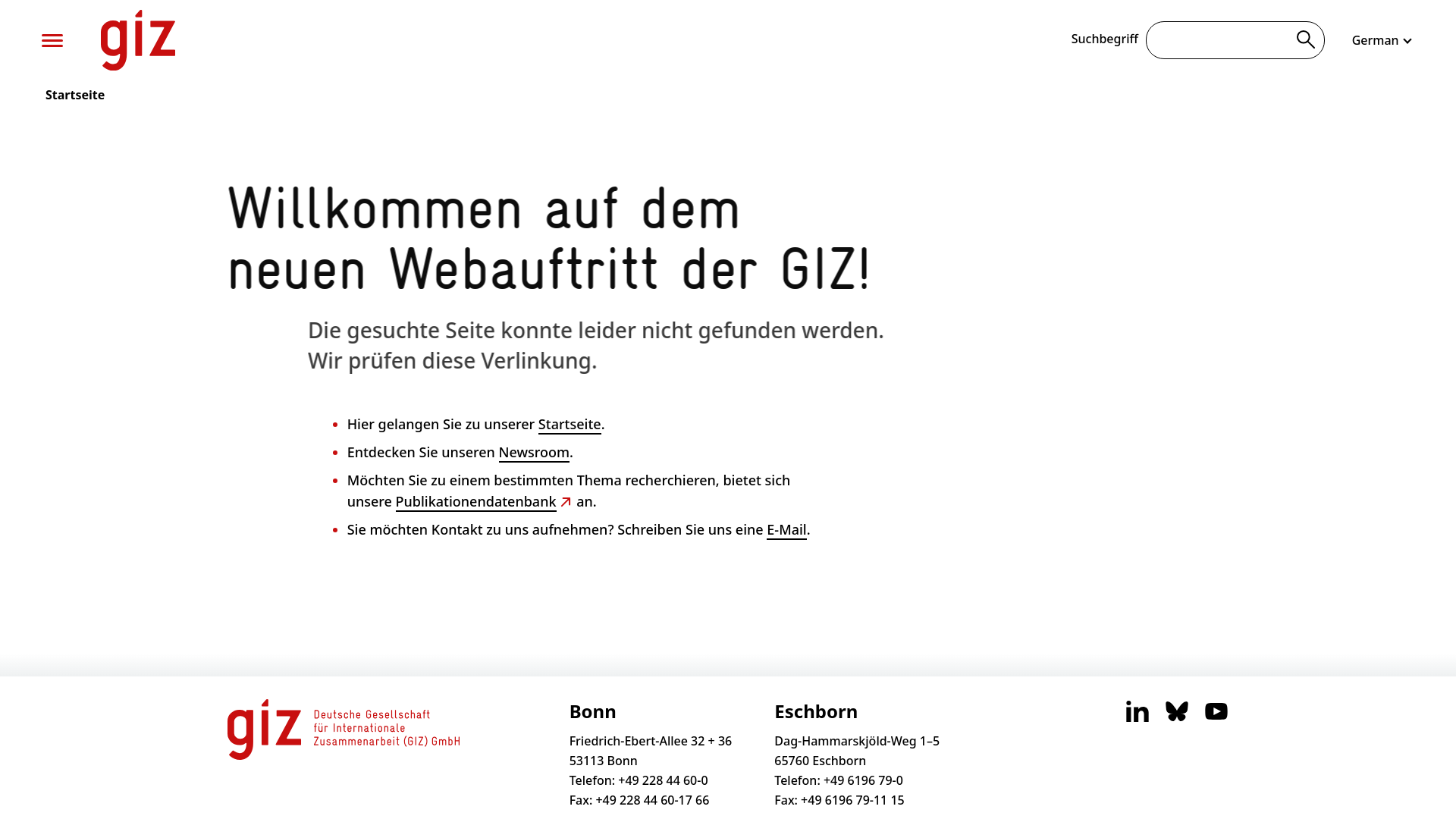 website screenshot of https://www.giz.de/ofof