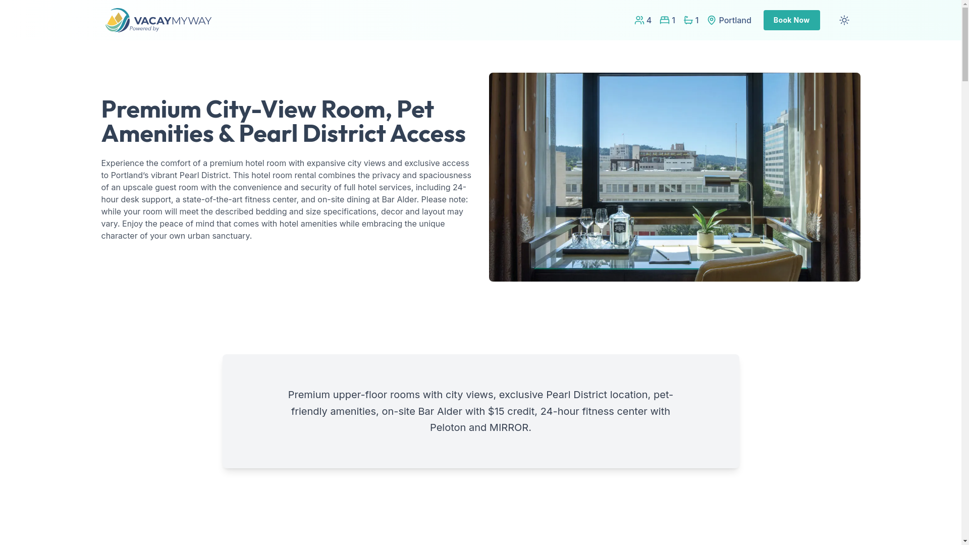 website screenshot of https://exclusivepearl.vacations/