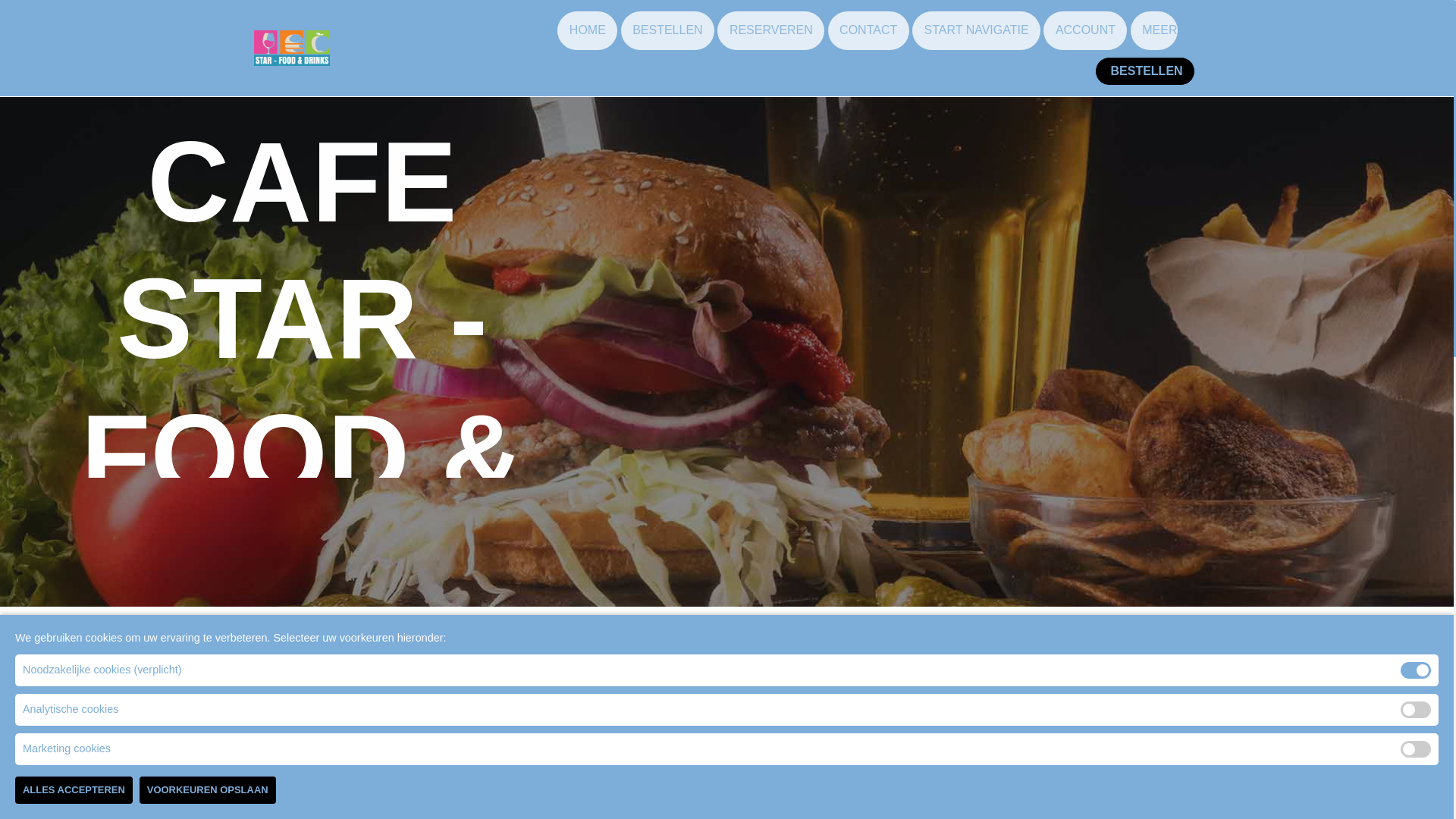 website screenshot of https://cafestar.nl/