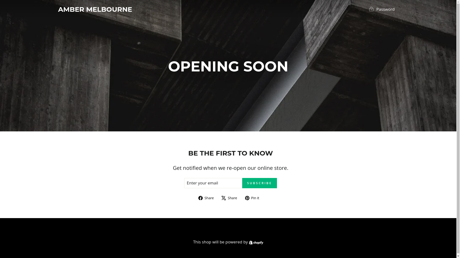 website screenshot of https://amber-melbourne.com/