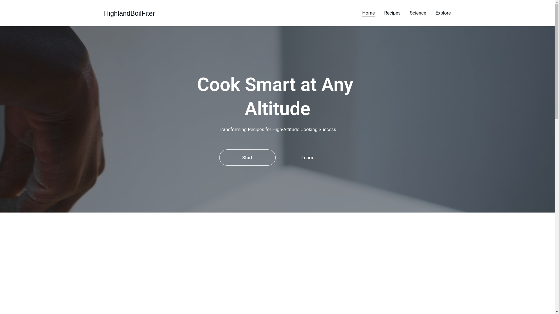website screenshot of https://highlandboilfiter.art/