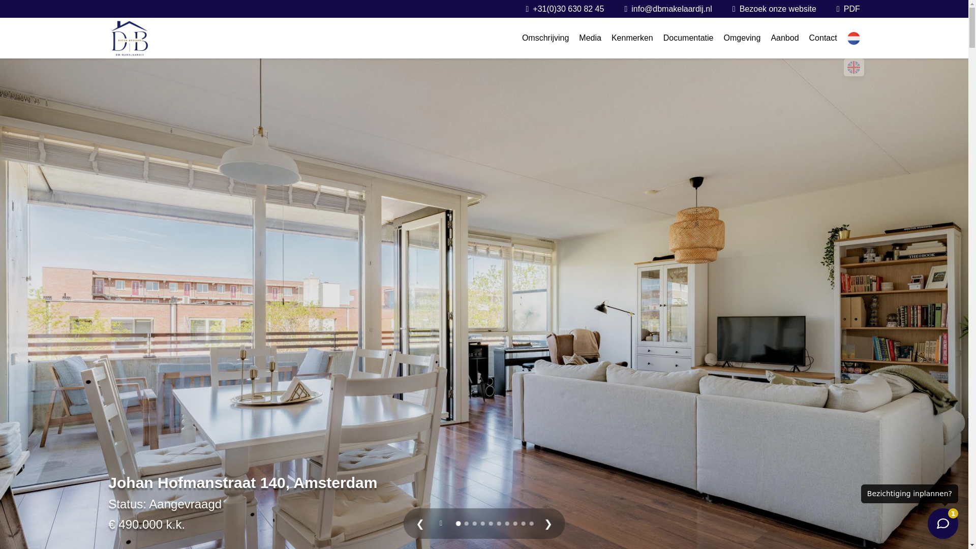 website screenshot of https://johanhofmanstraat140.nl/