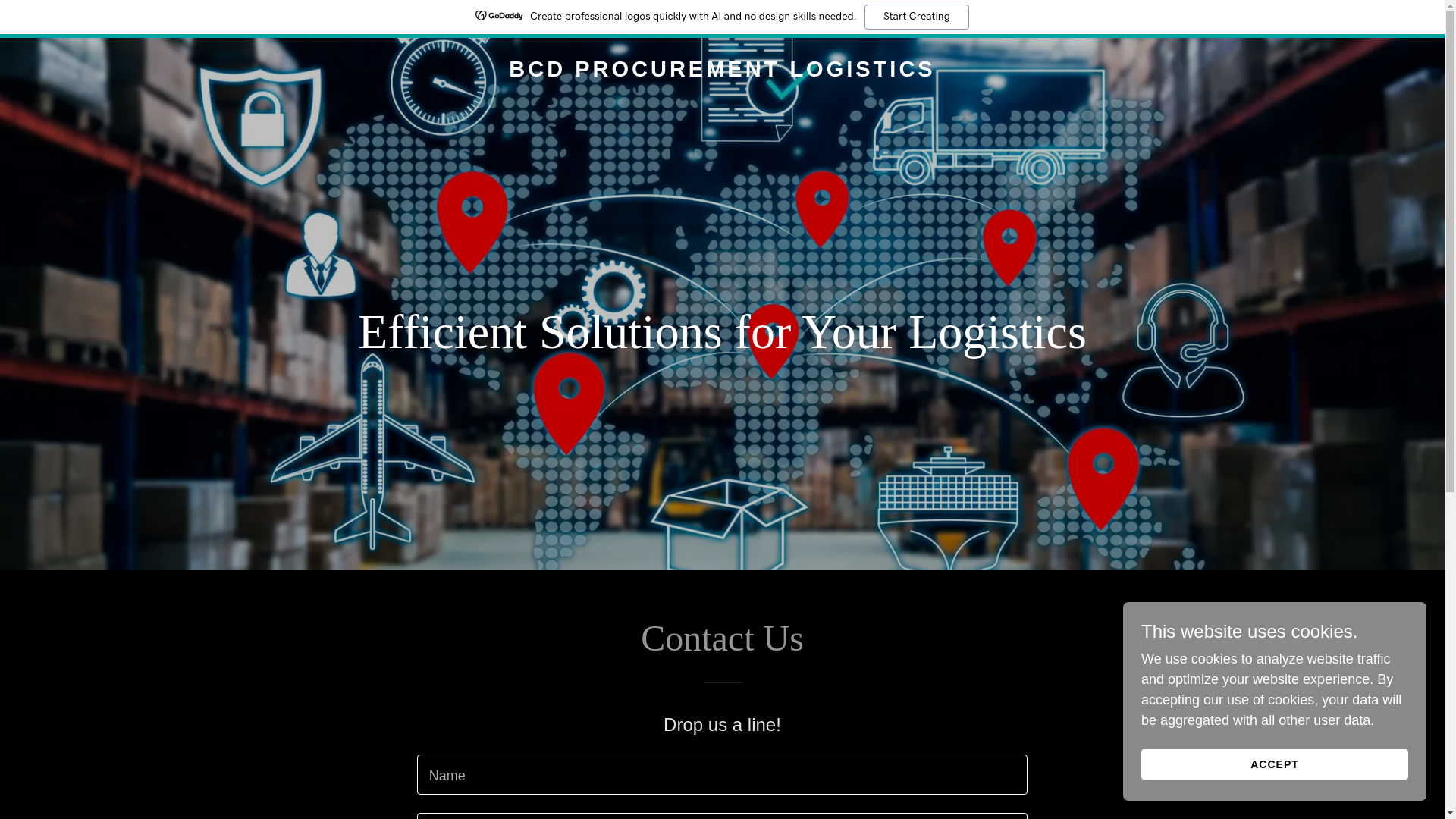 website screenshot of https://bcdprocurementlogistics.com/