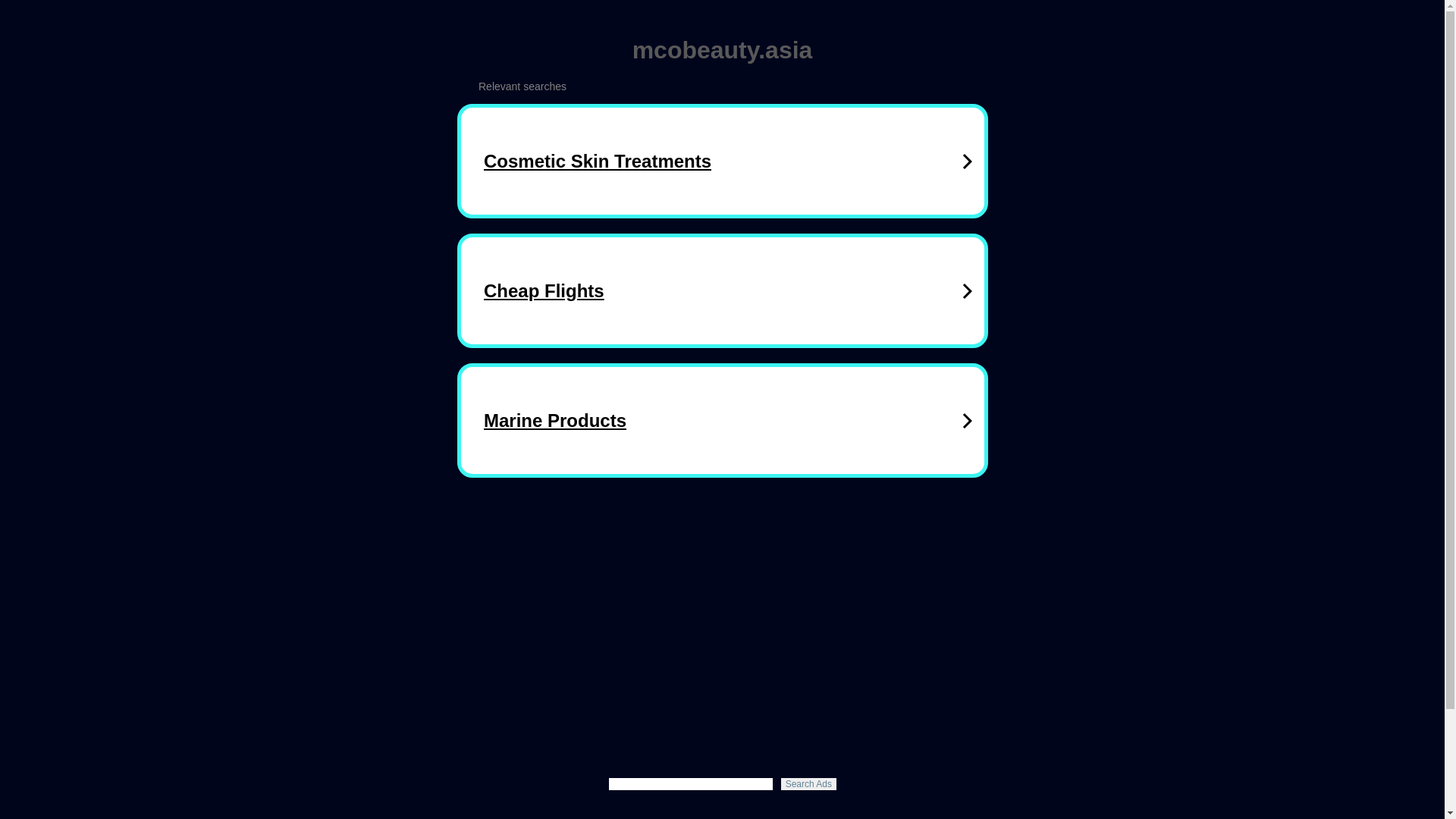 website screenshot of https://mcobeauty.asia/